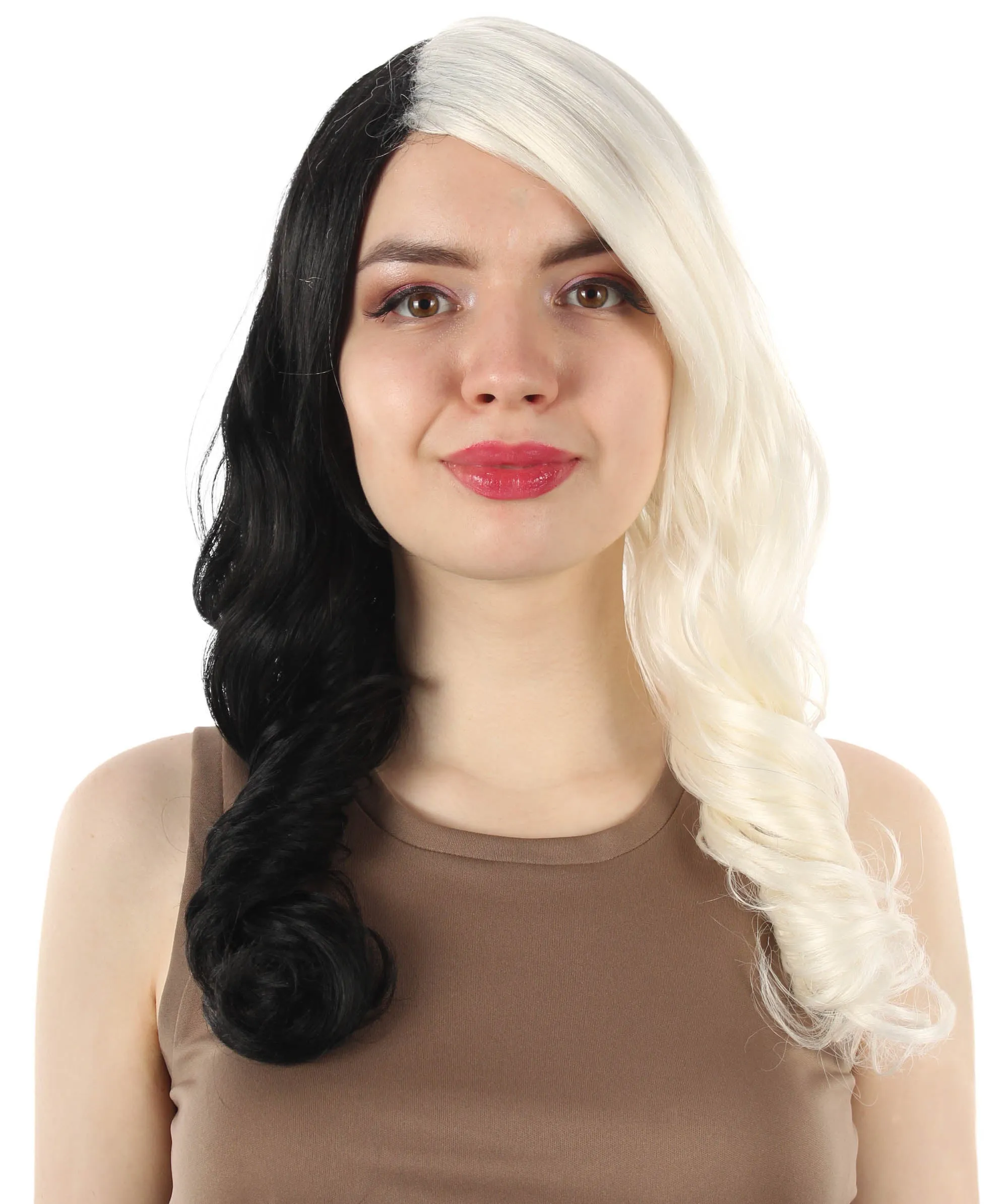 Adult Women's Carnival Mardi Gras Wavy Style Wig | Cosplay Halloween Wig | Multiple Colors Option | Premium Breathable Capless Cap