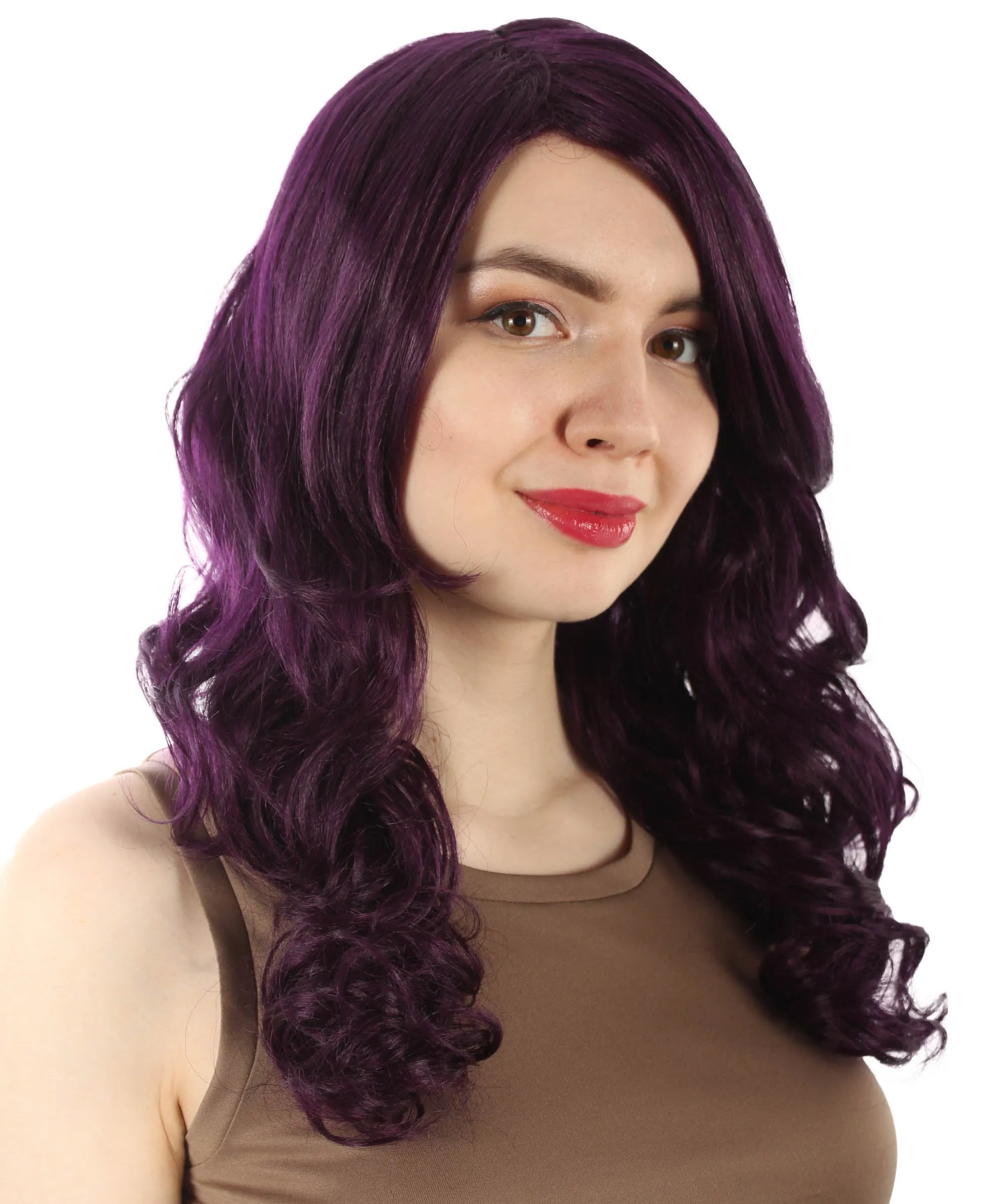 Adult Women's Carnival Mardi Gras Wavy Style Wig | Cosplay Halloween Wig | Multiple Colors Option | Premium Breathable Capless Cap