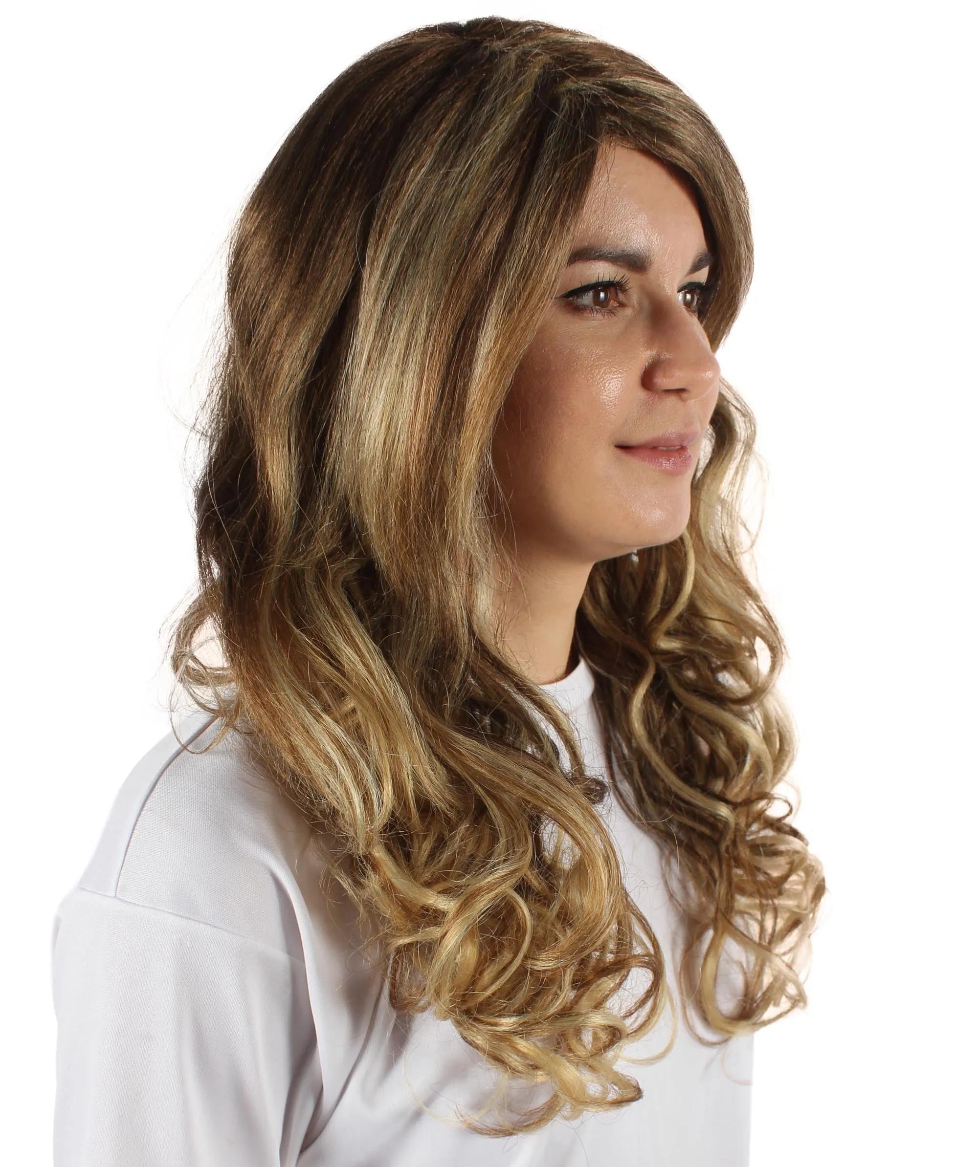 Adult Women's Carnival Mardi Gras Wavy Style Wig | Cosplay Halloween Wig | Multiple Colors Option | Premium Breathable Capless Cap
