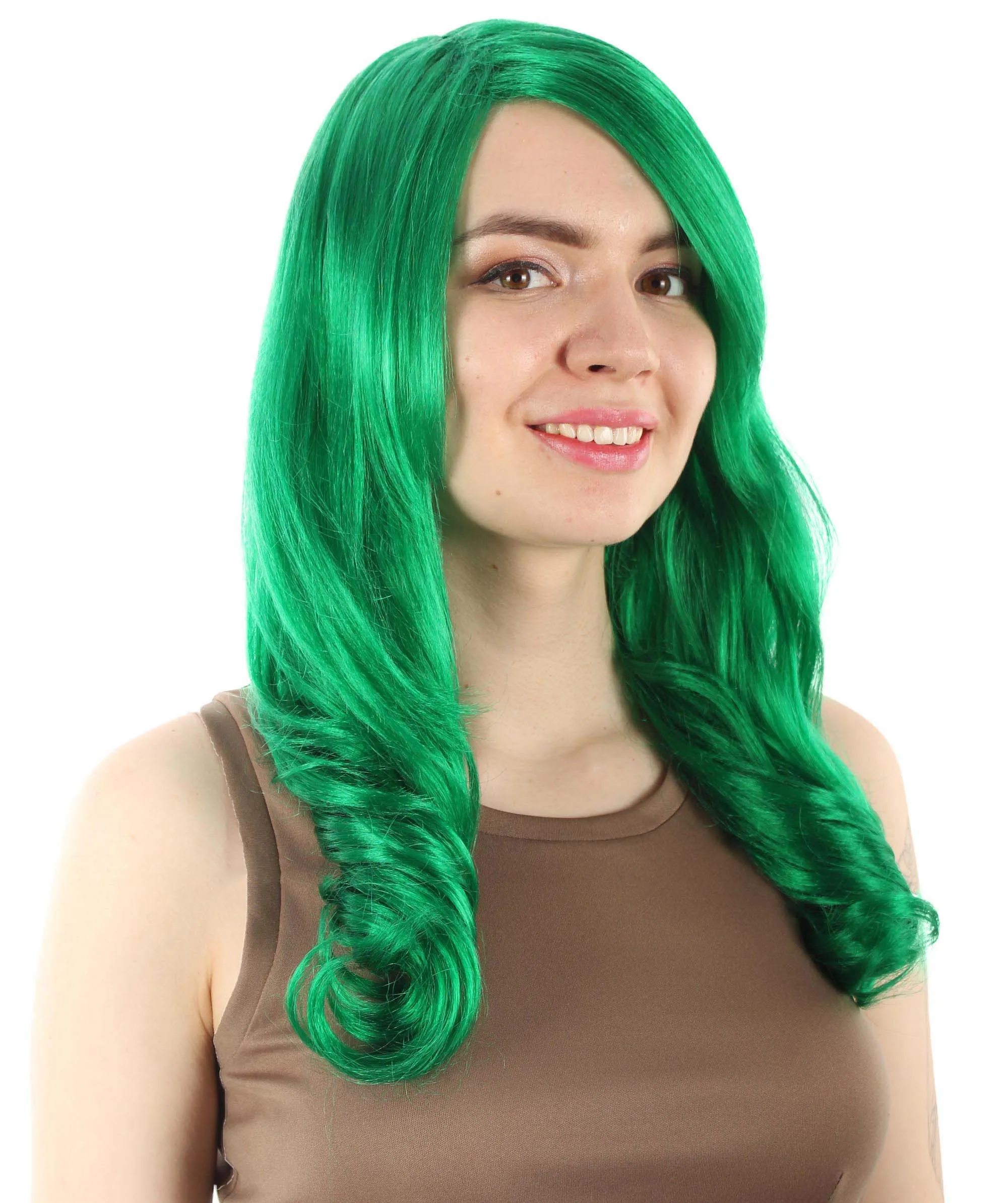 Adult Women's Carnival Mardi Gras Wavy Style Wig | Cosplay Halloween Wig | Multiple Colors Option | Premium Breathable Capless Cap