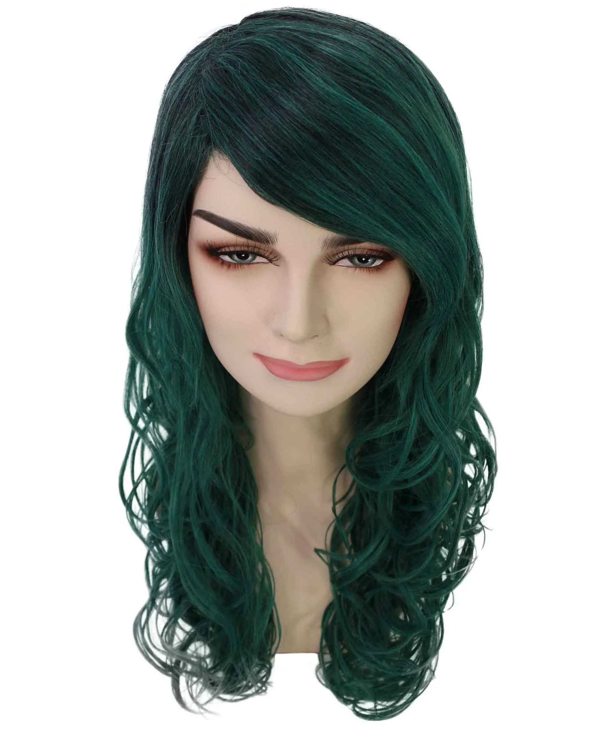 Adult Women's Carnival Mardi Gras Wavy Style Wig | Cosplay Halloween Wig | Multiple Colors Option | Premium Breathable Capless Cap