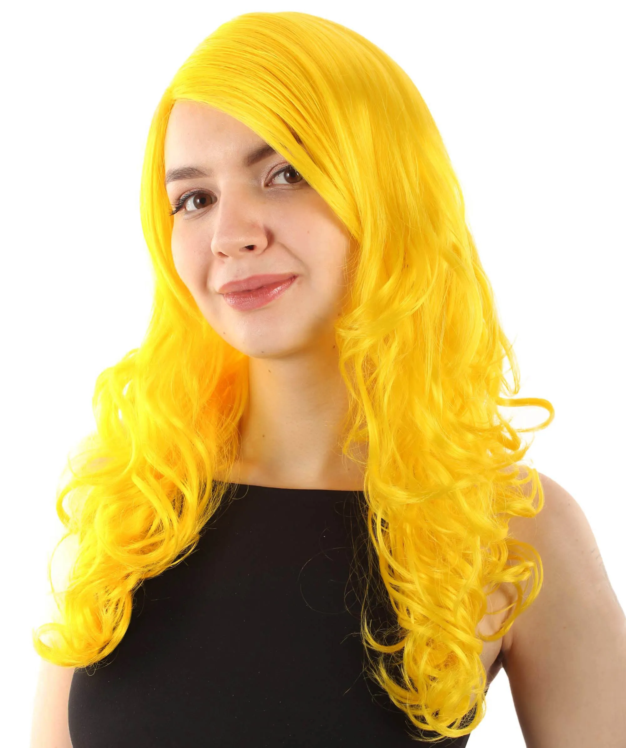 Adult Women's Carnival Mardi Gras Wavy Style Wig | Cosplay Halloween Wig | Multiple Colors Option | Premium Breathable Capless Cap