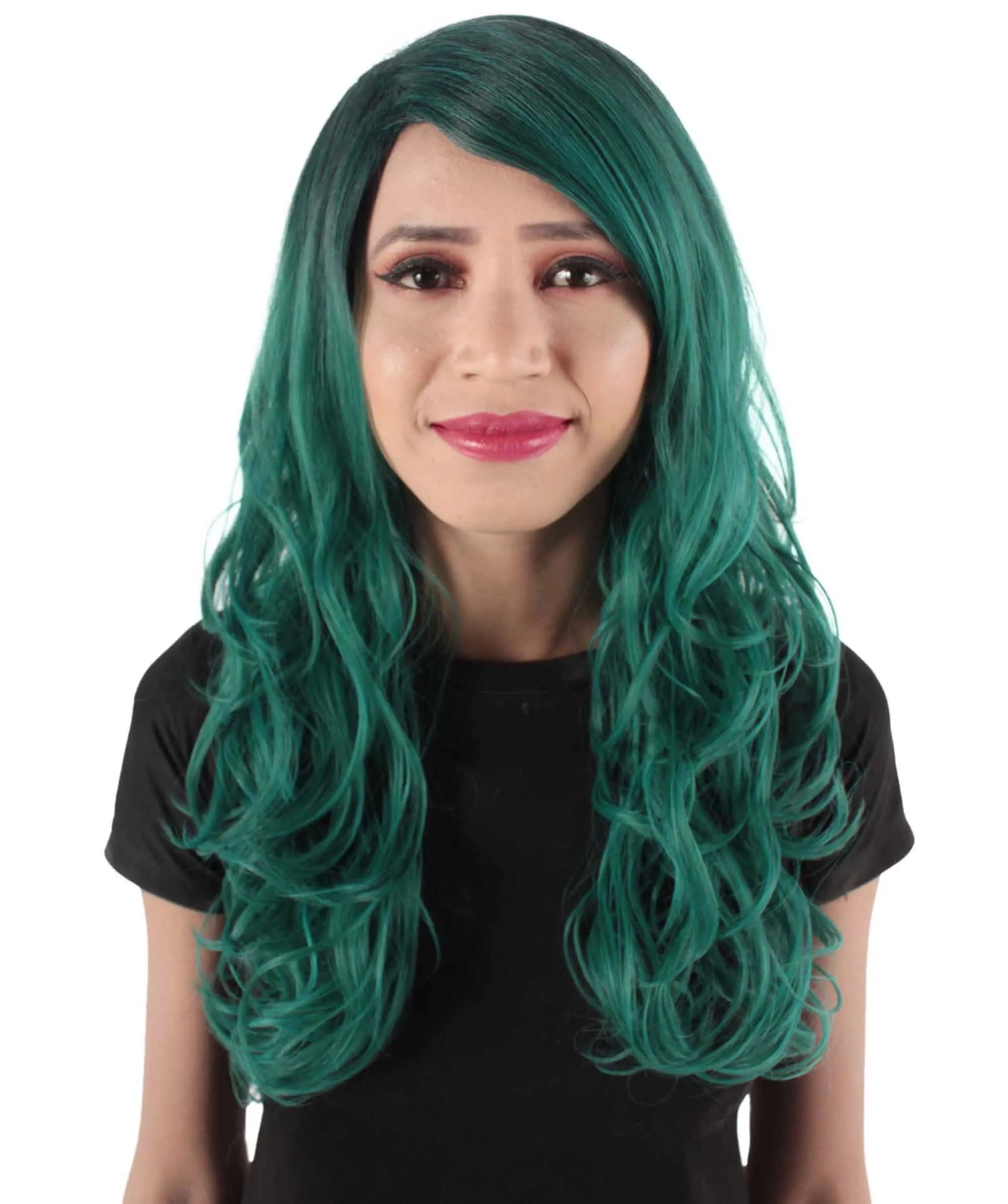 Adult Women's Carnival Mardi Gras Wavy Style Wig | Cosplay Halloween Wig | Multiple Colors Option | Premium Breathable Capless Cap