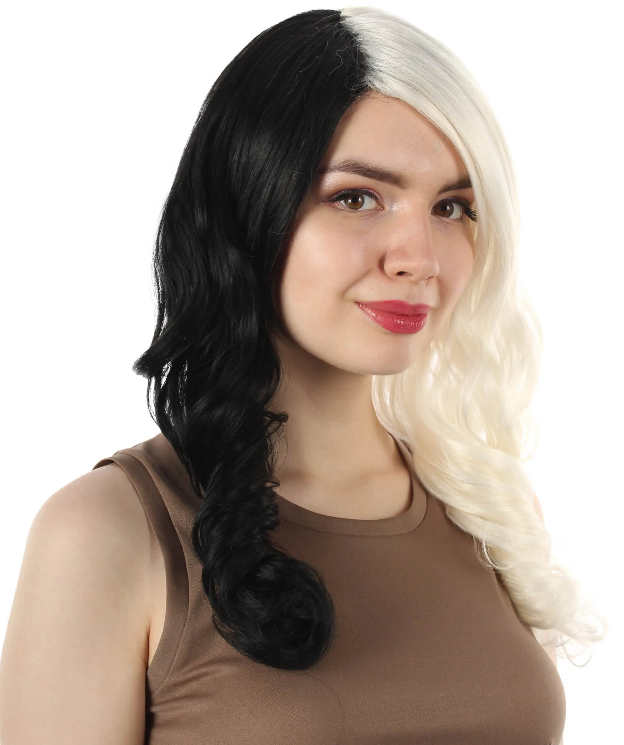 Adult Women's Carnival Mardi Gras Wavy Style Wig | Cosplay Halloween Wig | Multiple Colors Option | Premium Breathable Capless Cap
