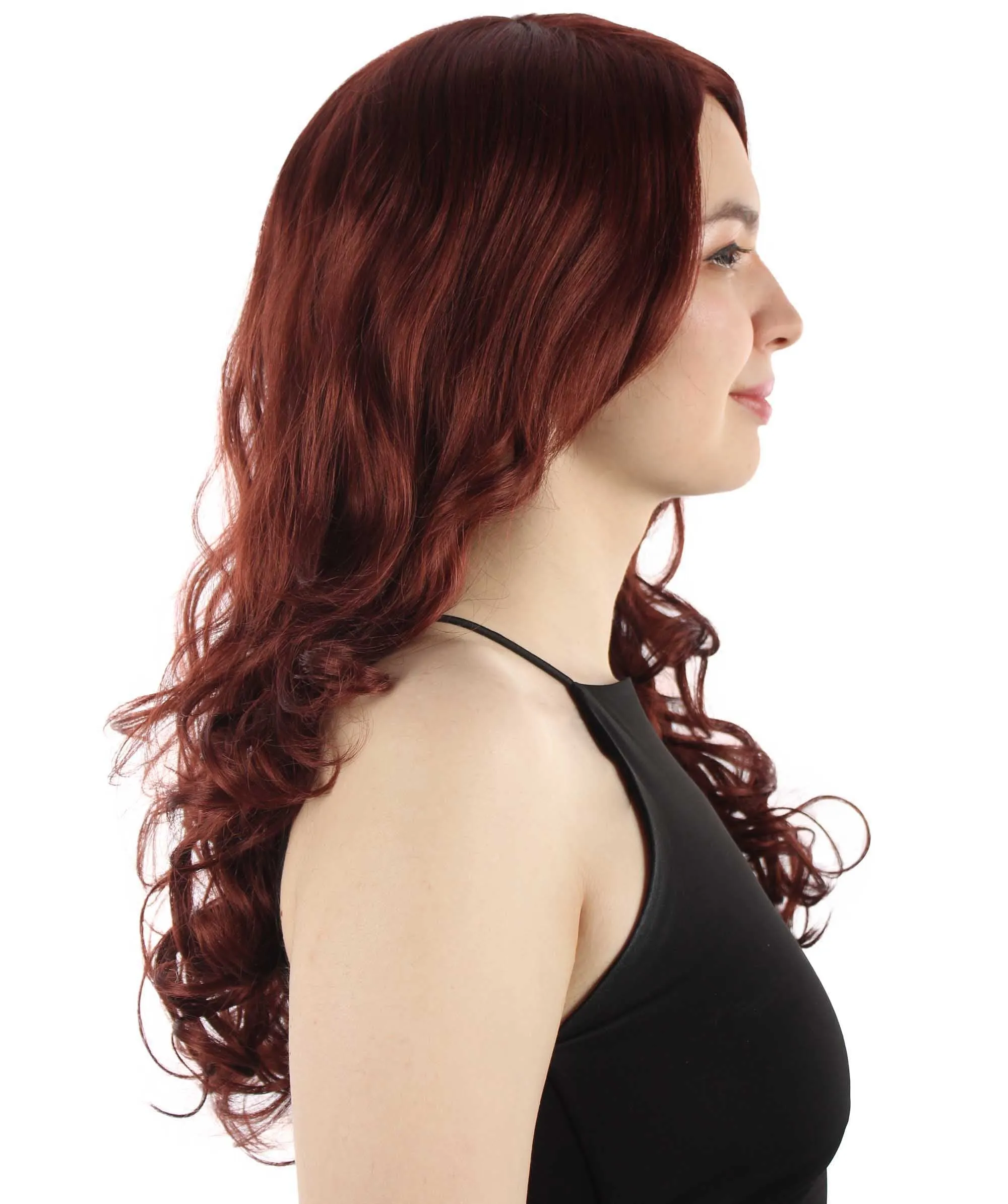 Adult Women's Carnival Mardi Gras Wavy Style Wig | Cosplay Halloween Wig | Multiple Colors Option | Premium Breathable Capless Cap