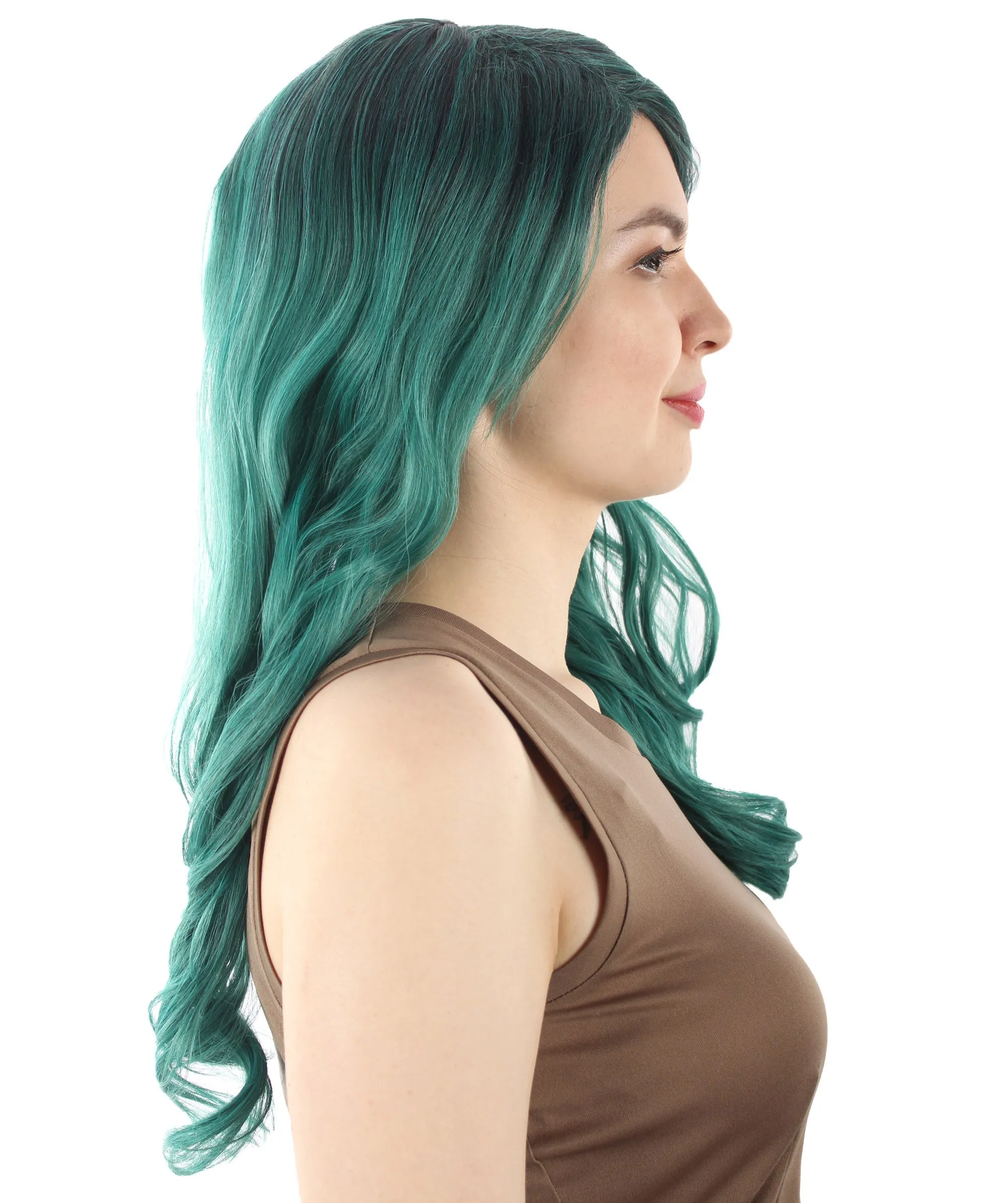 Adult Women's Carnival Mardi Gras Wavy Style Wig | Cosplay Halloween Wig | Multiple Colors Option | Premium Breathable Capless Cap