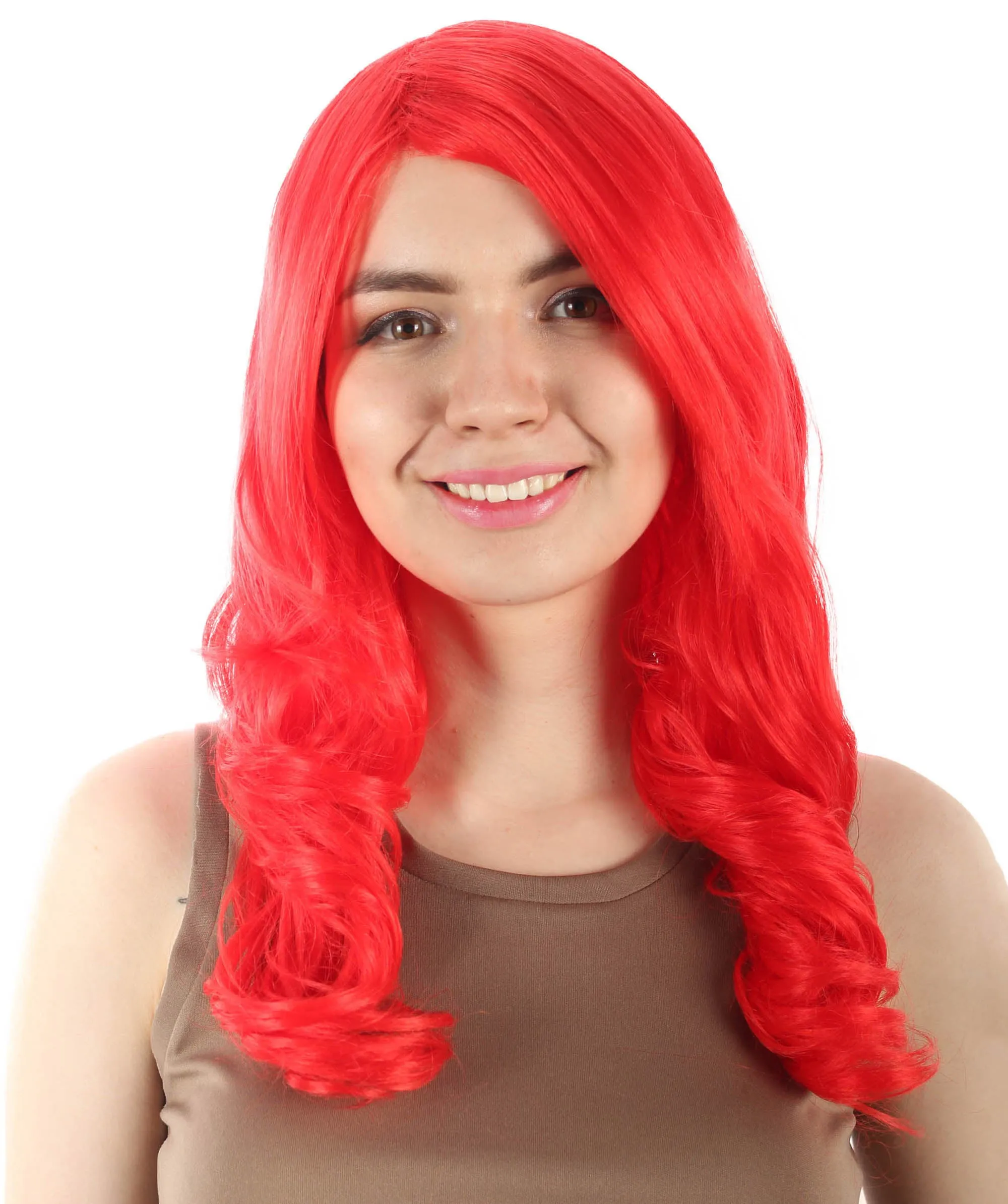 Adult Women's Carnival Mardi Gras Wavy Style Wig | Cosplay Halloween Wig | Multiple Colors Option | Premium Breathable Capless Cap