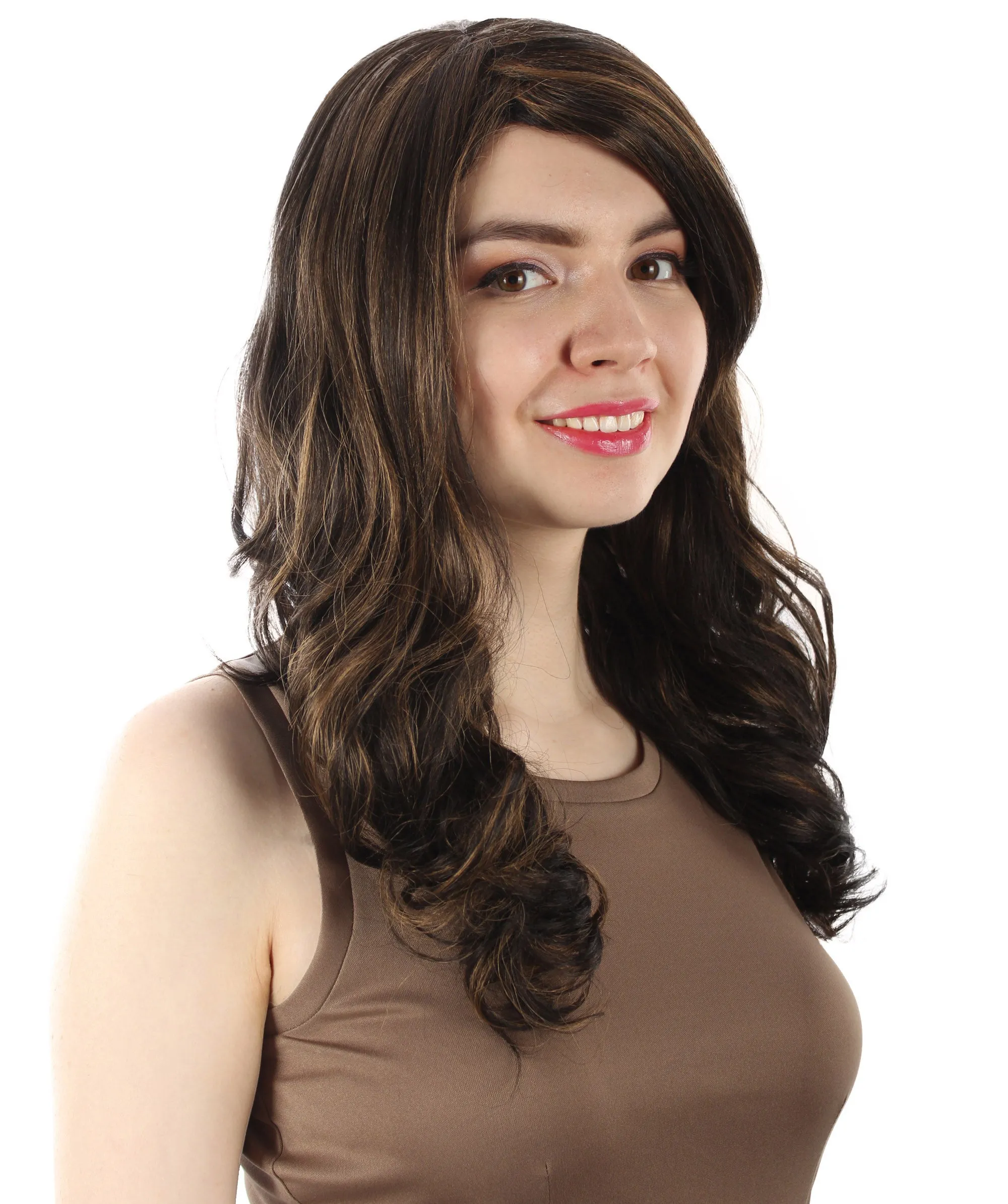 Adult Women's Carnival Mardi Gras Wavy Style Wig | Cosplay Halloween Wig | Multiple Colors Option | Premium Breathable Capless Cap