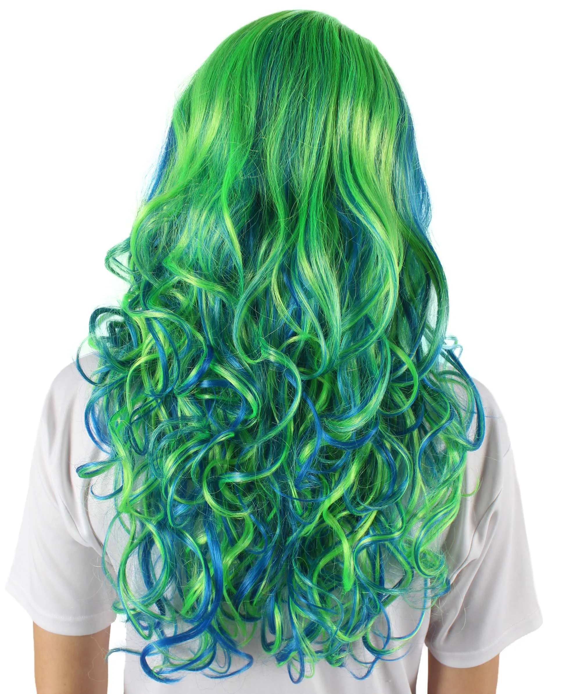 Adult Women's Carnival Mardi Gras Wavy Style Wig | Cosplay Halloween Wig | Multiple Colors Option | Premium Breathable Capless Cap