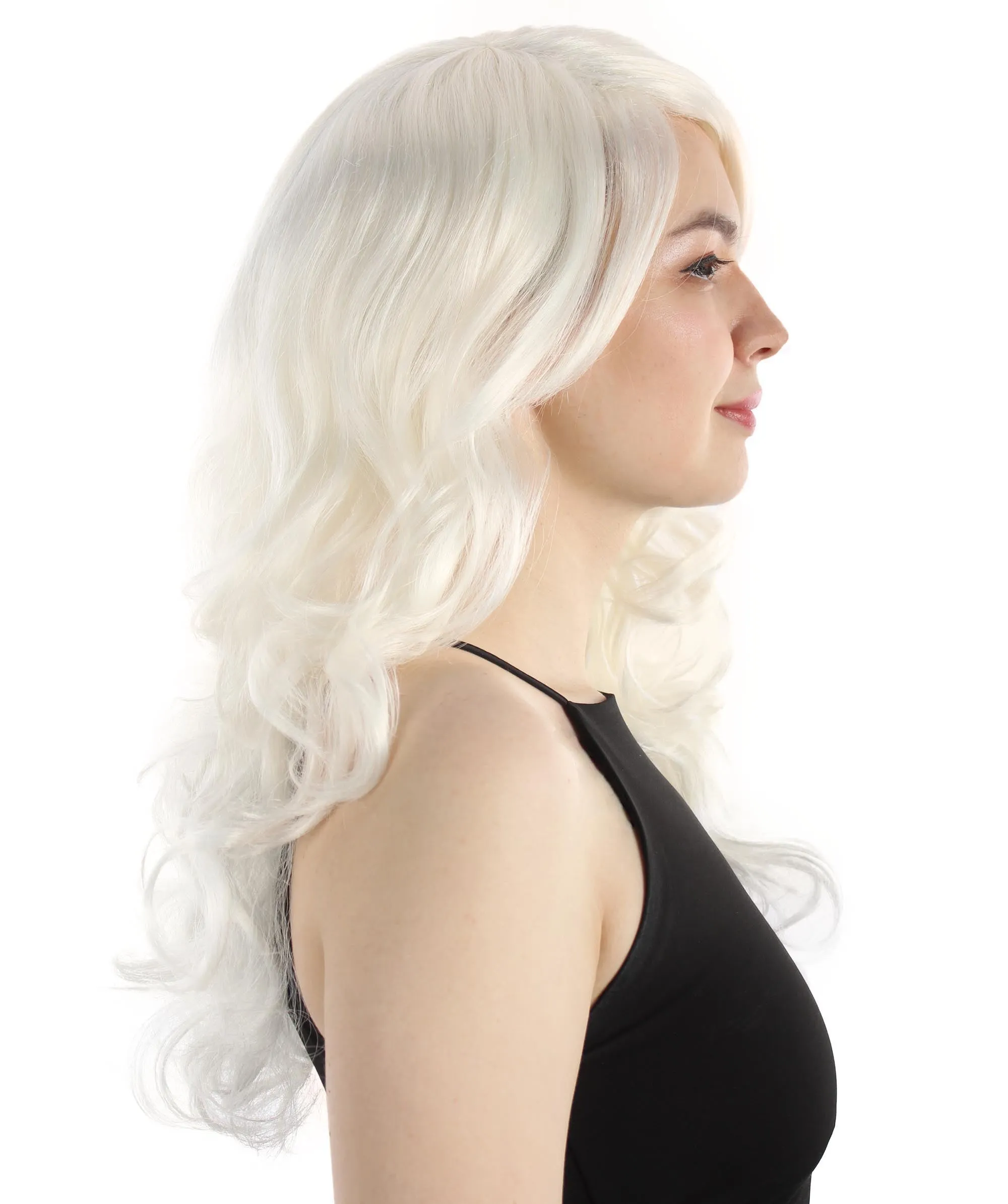 Adult Women's Carnival Mardi Gras Wavy Style Wig | Cosplay Halloween Wig | Multiple Colors Option | Premium Breathable Capless Cap