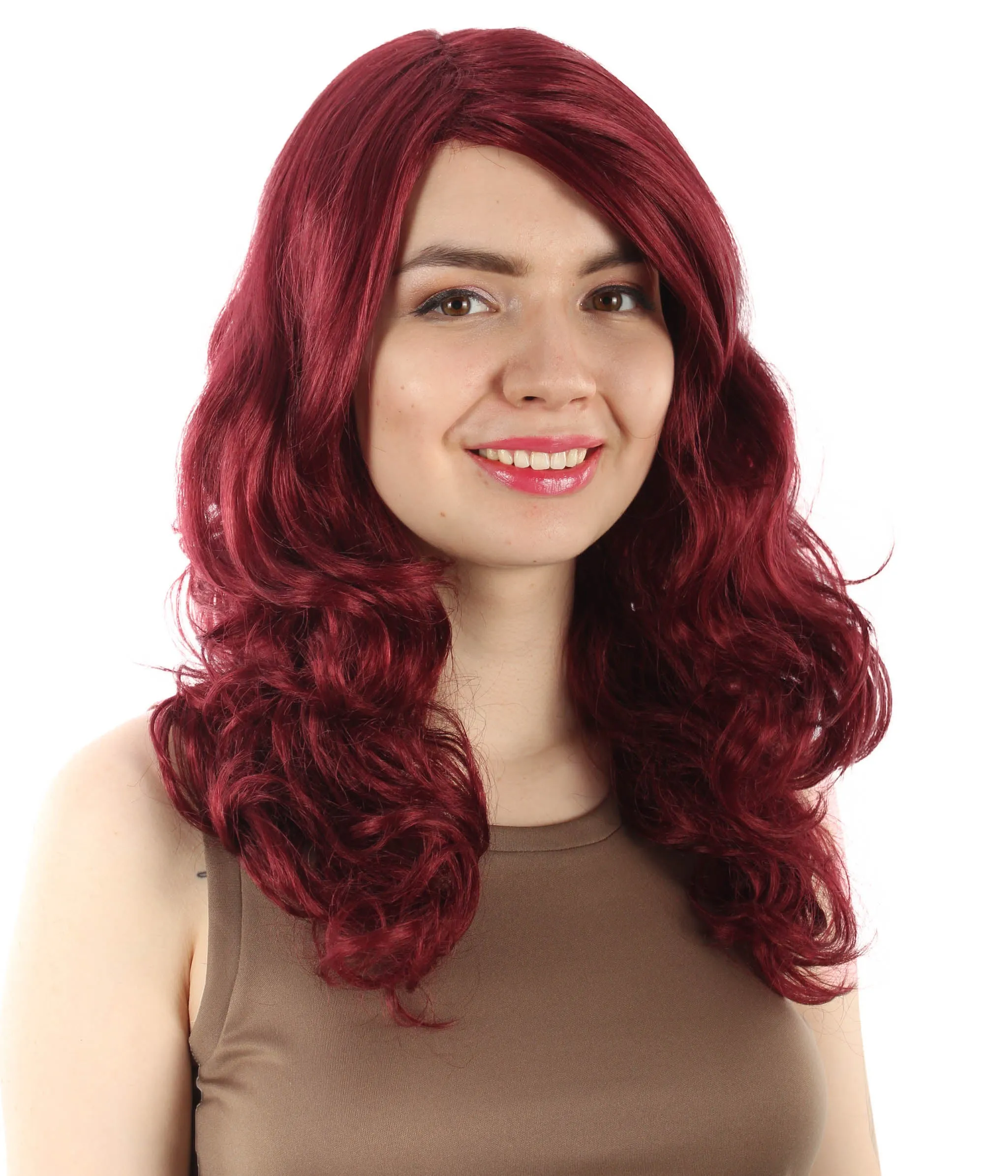 Adult Women's Carnival Mardi Gras Wavy Style Wig | Cosplay Halloween Wig | Multiple Colors Option | Premium Breathable Capless Cap