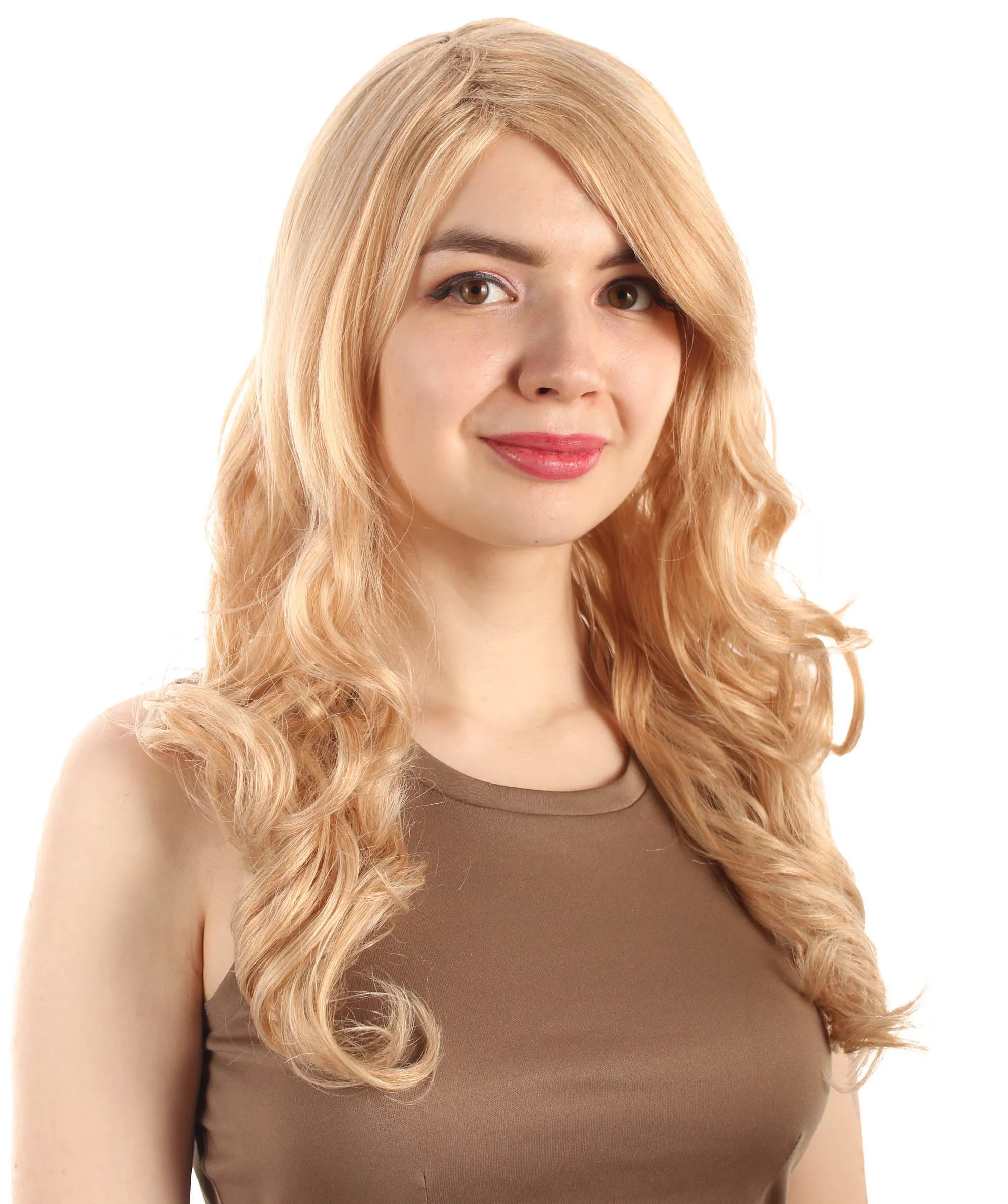 Adult Women's Carnival Mardi Gras Wavy Style Wig | Cosplay Halloween Wig | Multiple Colors Option | Premium Breathable Capless Cap