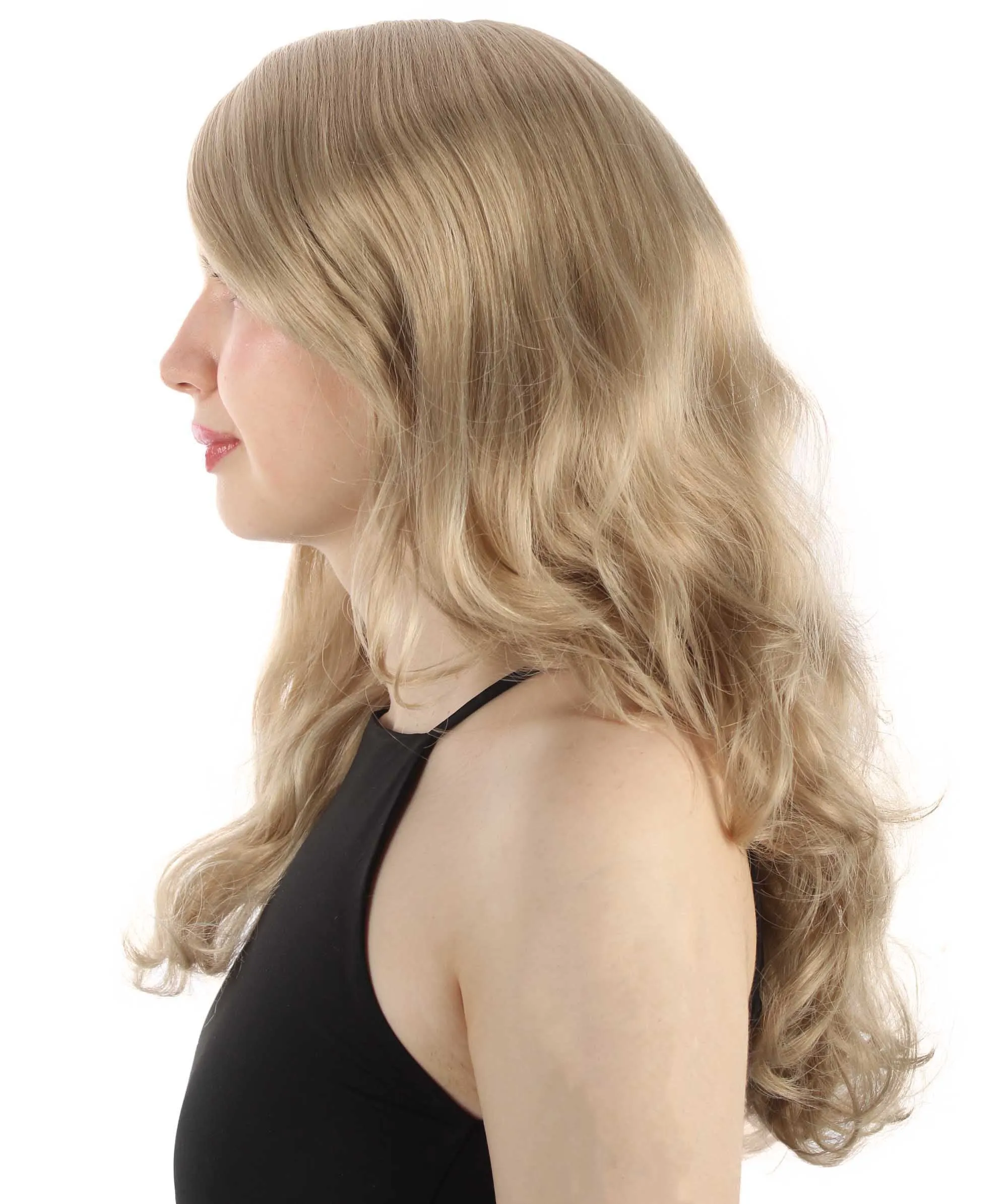Adult Women's Carnival Mardi Gras Wavy Style Wig | Cosplay Halloween Wig | Multiple Colors Option | Premium Breathable Capless Cap