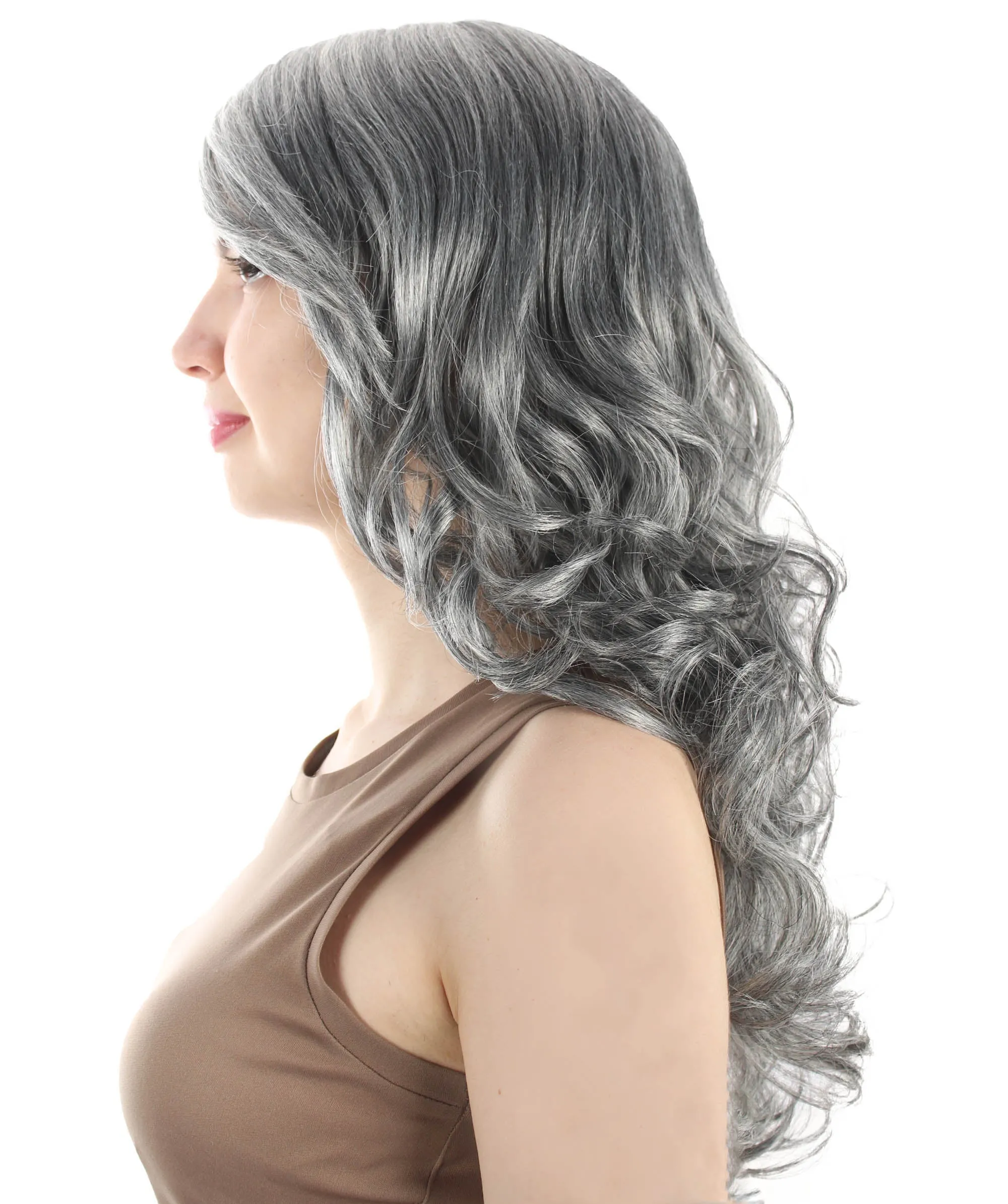 Adult Women's Carnival Mardi Gras Wavy Style Wig | Cosplay Halloween Wig | Multiple Colors Option | Premium Breathable Capless Cap