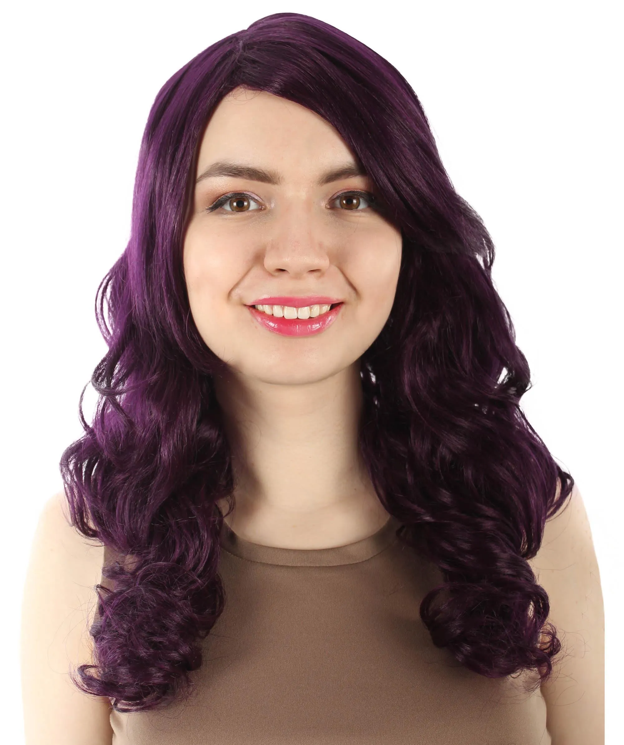 Adult Women's Carnival Mardi Gras Wavy Style Wig | Cosplay Halloween Wig | Multiple Colors Option | Premium Breathable Capless Cap
