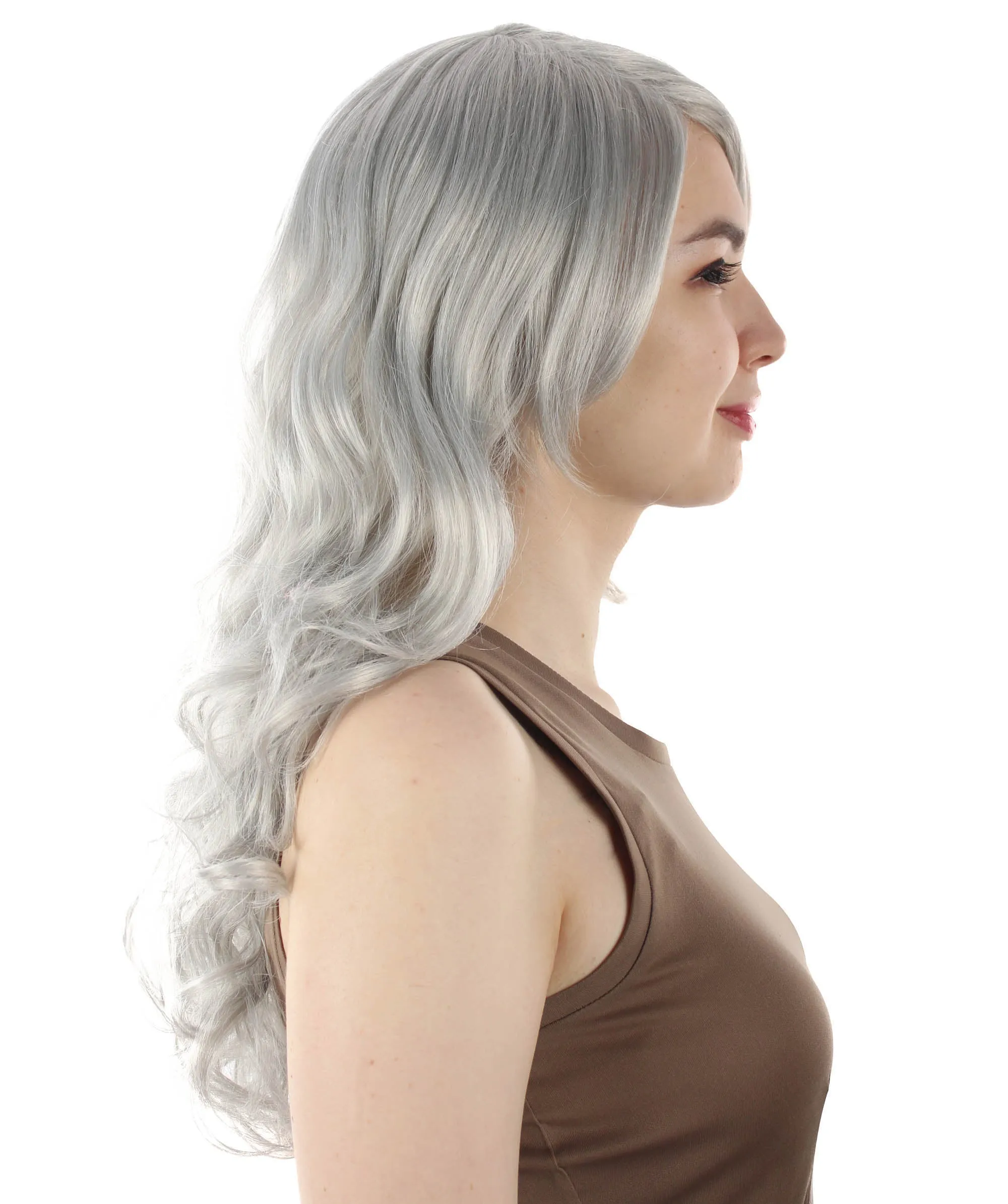 Adult Women's Carnival Mardi Gras Wavy Style Wig | Cosplay Halloween Wig | Multiple Colors Option | Premium Breathable Capless Cap