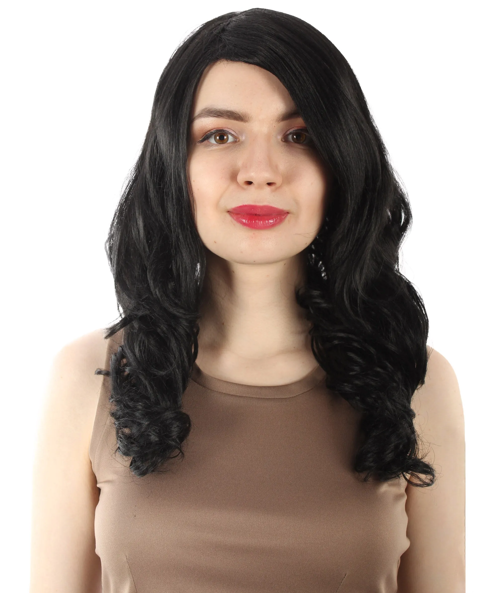 Adult Women's Carnival Mardi Gras Wavy Style Wig | Cosplay Halloween Wig | Multiple Colors Option | Premium Breathable Capless Cap