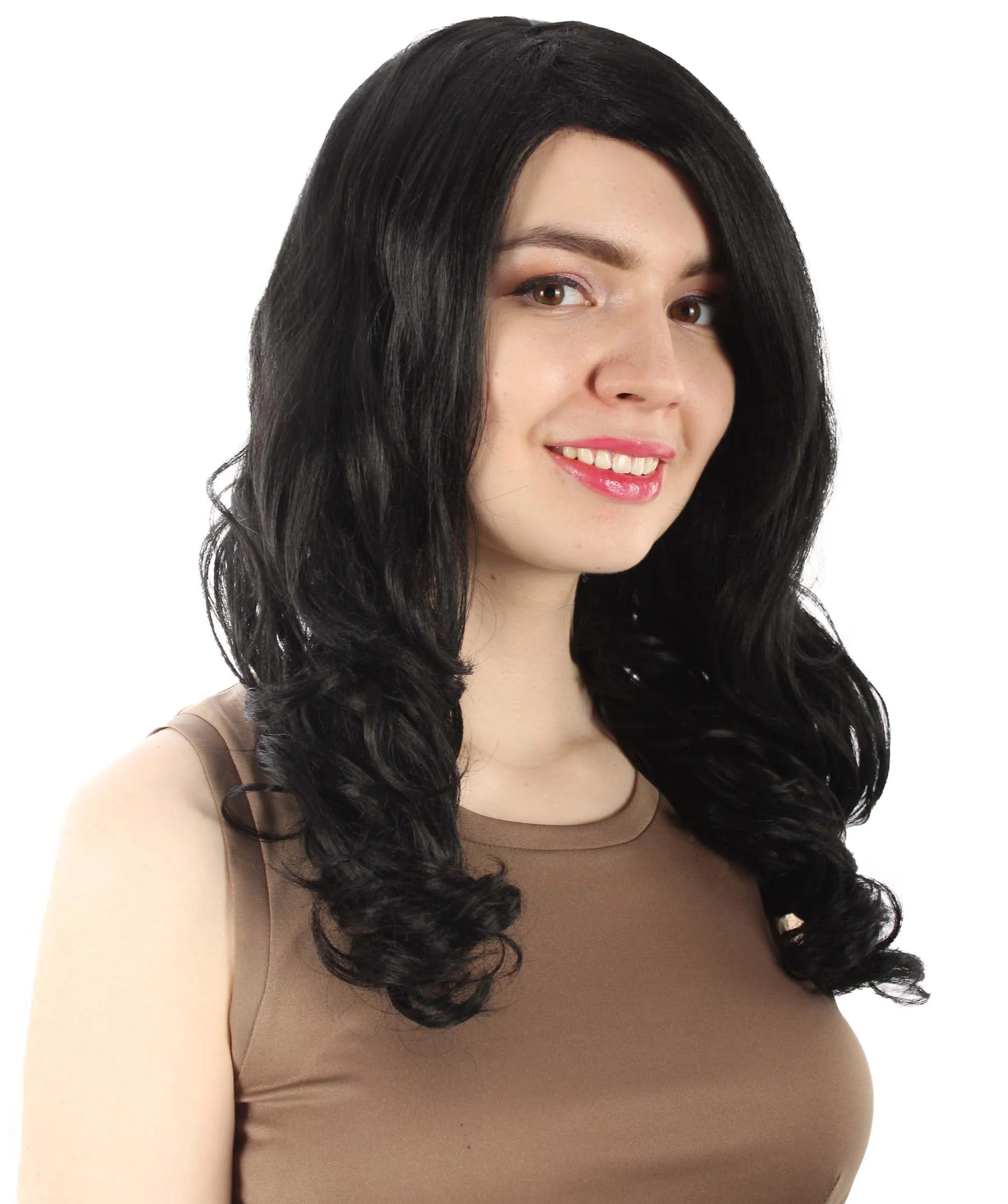 Adult Women's Carnival Mardi Gras Wavy Style Wig | Cosplay Halloween Wig | Multiple Colors Option | Premium Breathable Capless Cap