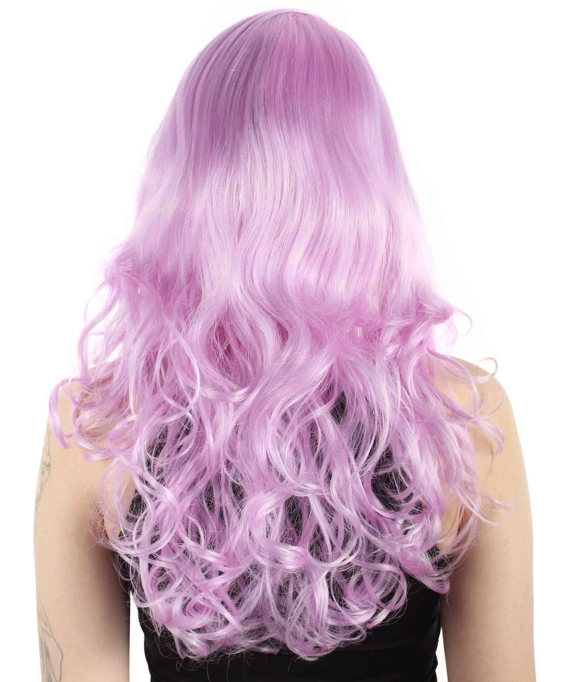 Adult Women's Carnival Mardi Gras Wavy Style Wig | Cosplay Halloween Wig | Multiple Colors Option | Premium Breathable Capless Cap