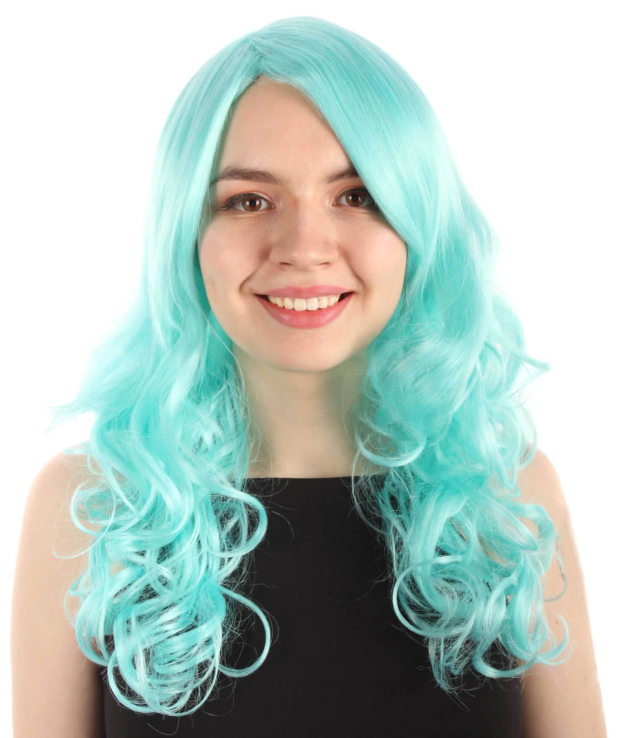 Adult Women's Carnival Mardi Gras Wavy Style Wig | Cosplay Halloween Wig | Multiple Colors Option | Premium Breathable Capless Cap