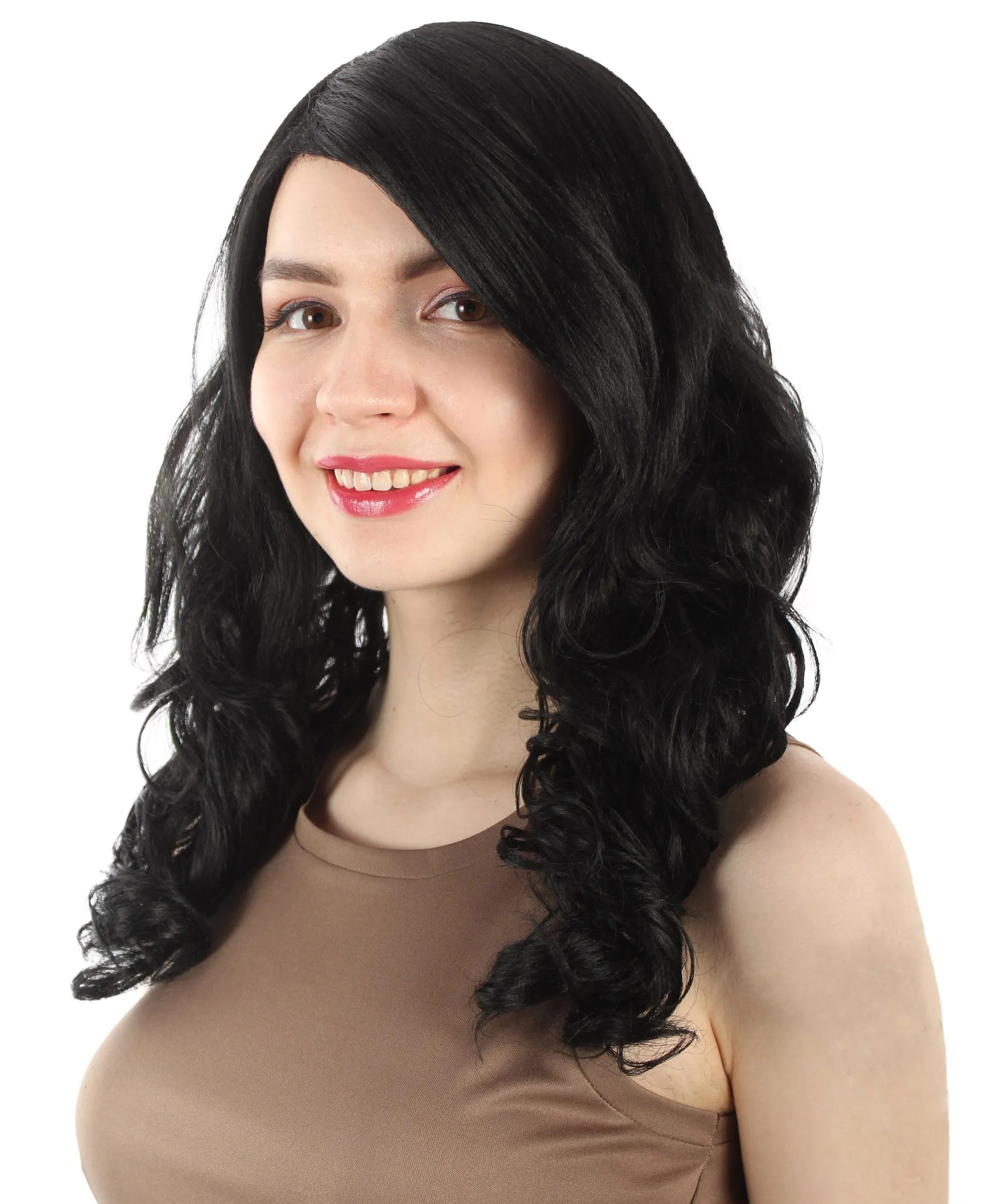 Adult Women's Carnival Mardi Gras Wavy Style Wig | Cosplay Halloween Wig | Multiple Colors Option | Premium Breathable Capless Cap