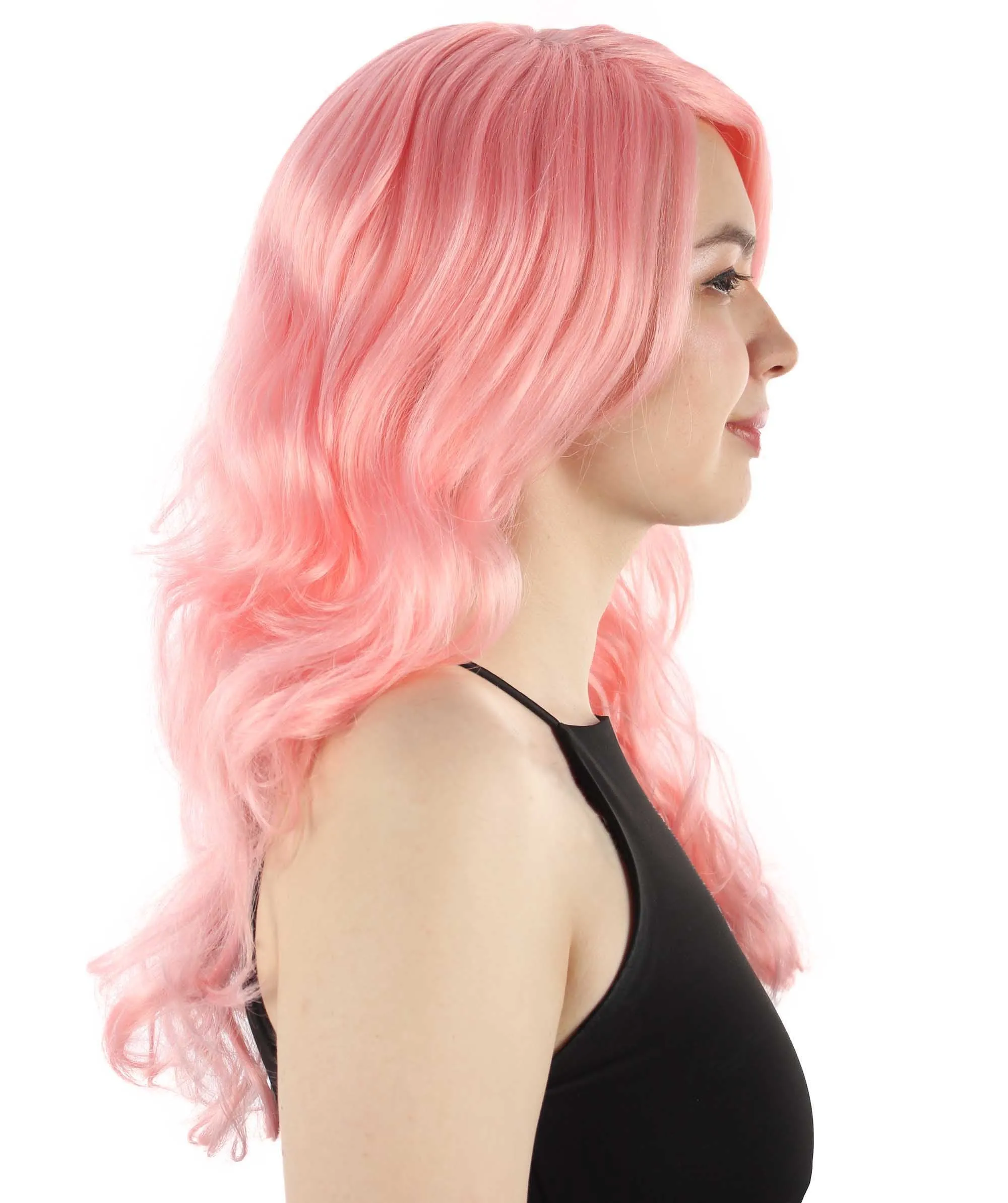 Adult Women's Carnival Mardi Gras Wavy Style Wig | Cosplay Halloween Wig | Multiple Colors Option | Premium Breathable Capless Cap