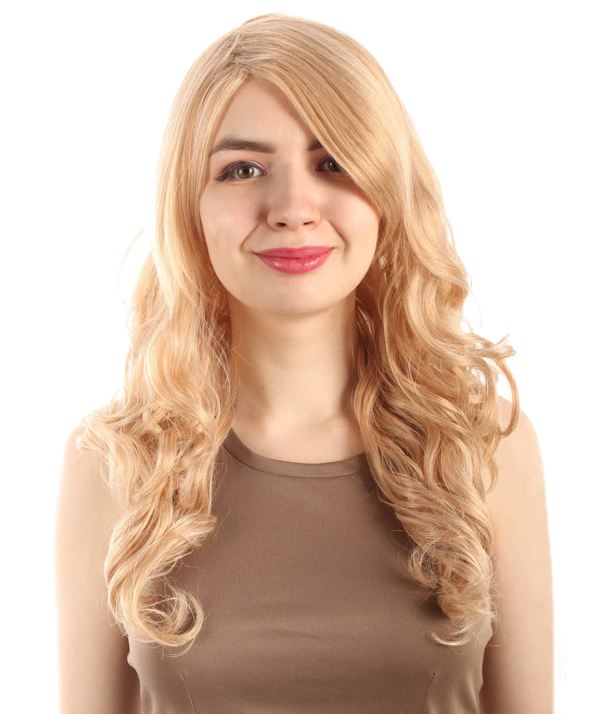 Adult Women's Carnival Mardi Gras Wavy Style Wig | Cosplay Halloween Wig | Multiple Colors Option | Premium Breathable Capless Cap