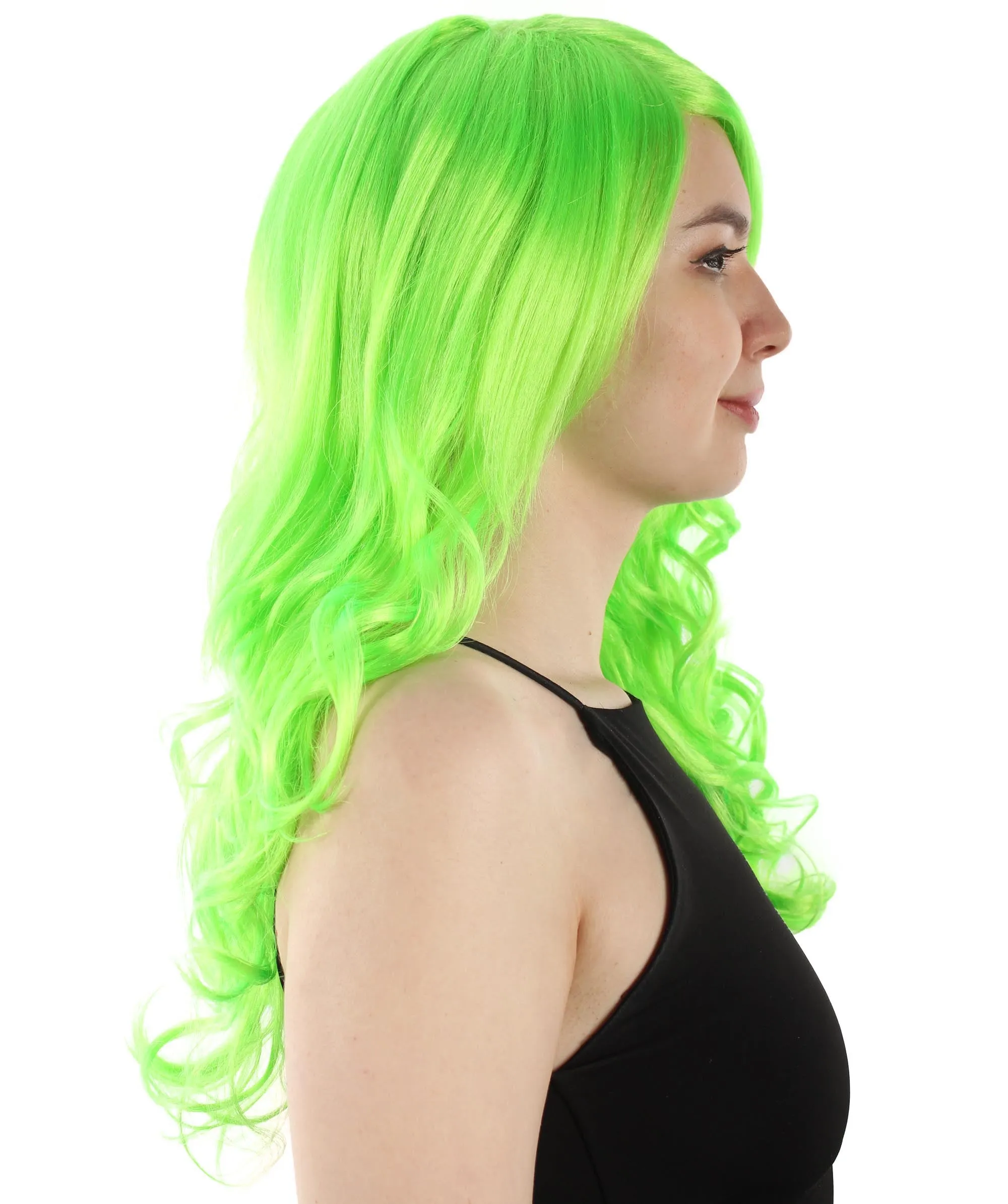 Adult Women's Carnival Mardi Gras Wavy Style Wig | Cosplay Halloween Wig | Multiple Colors Option | Premium Breathable Capless Cap