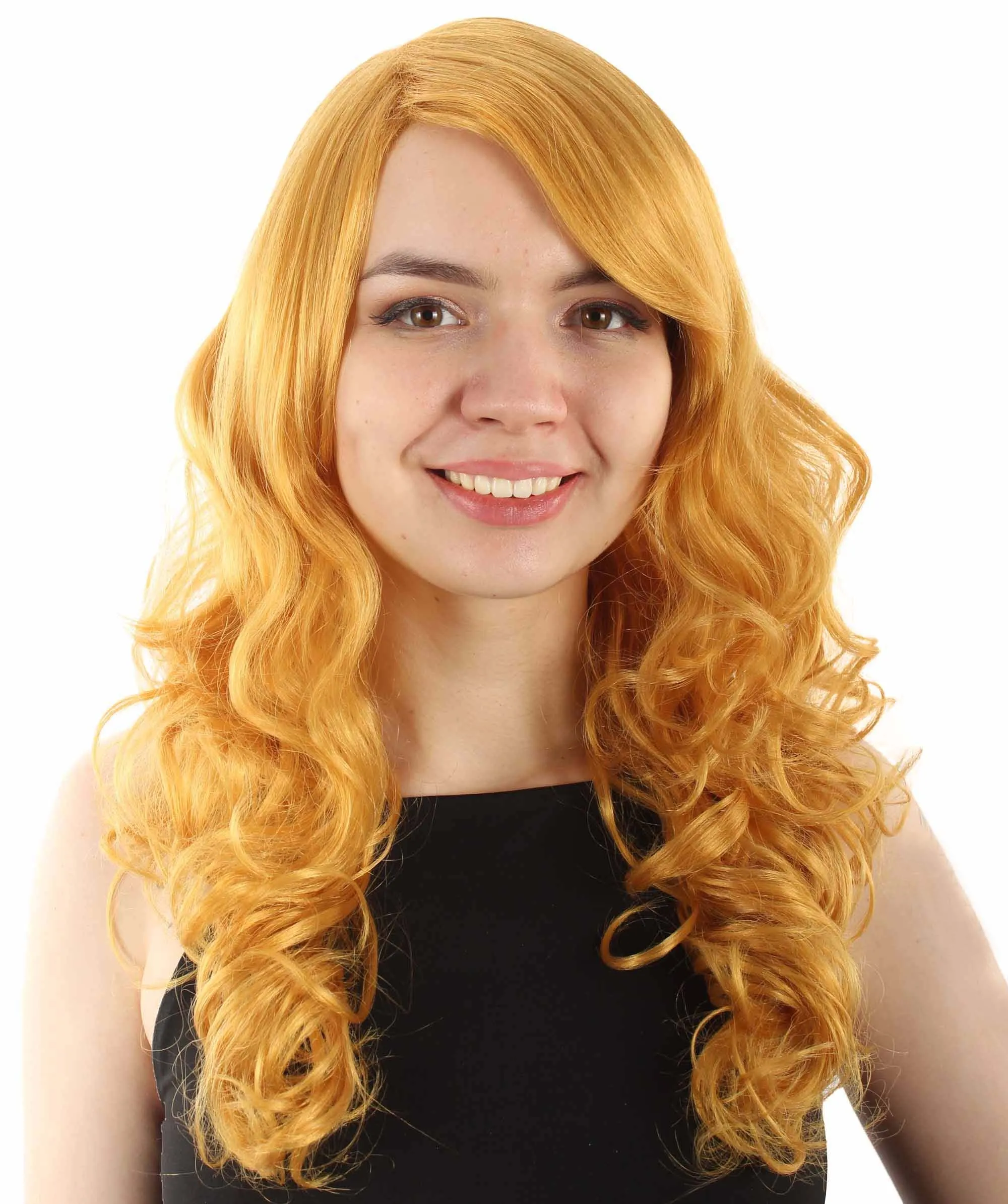 Adult Women's Carnival Mardi Gras Wavy Style Wig | Cosplay Halloween Wig | Multiple Colors Option | Premium Breathable Capless Cap