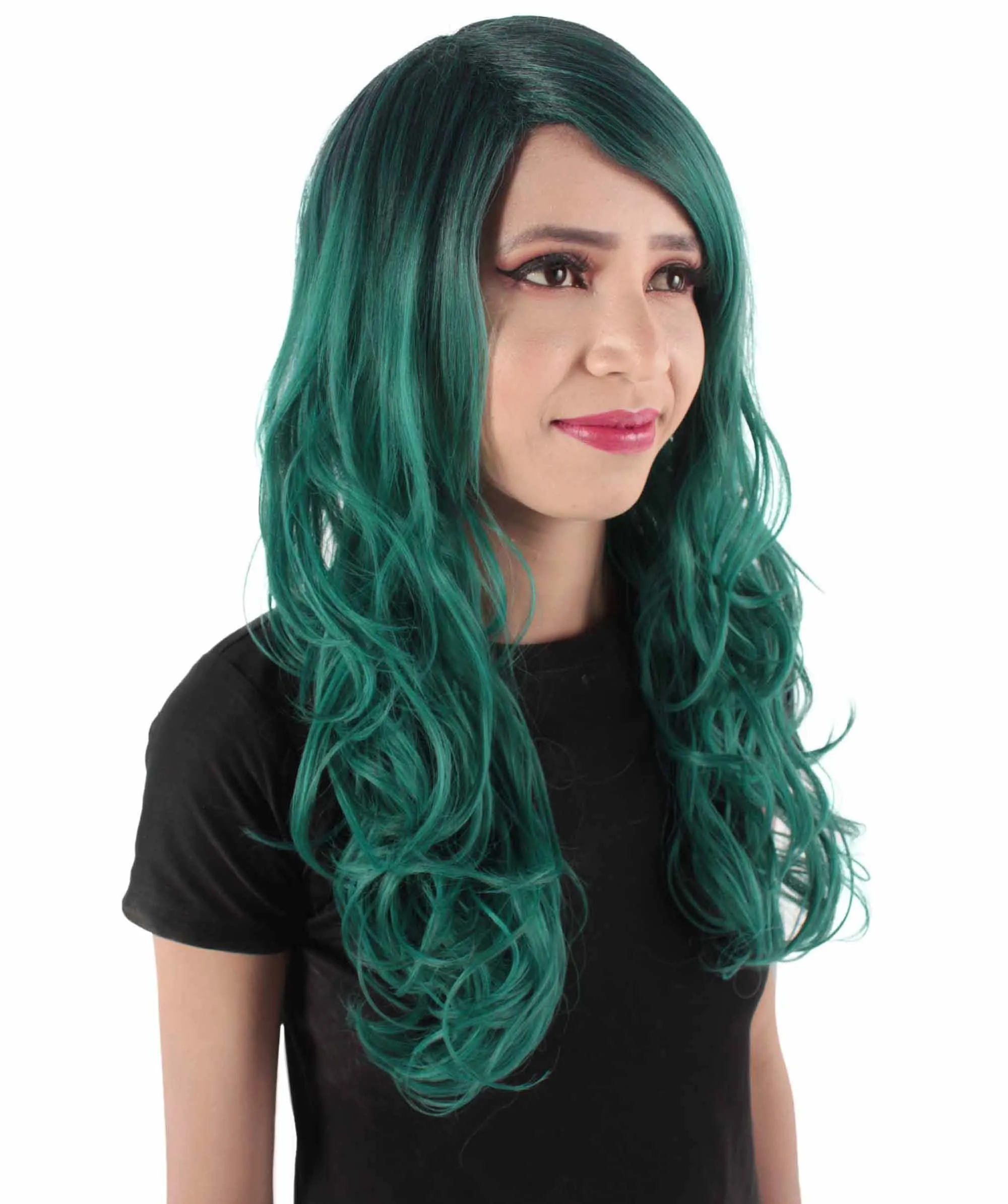 Adult Women's Carnival Mardi Gras Wavy Style Wig | Cosplay Halloween Wig | Multiple Colors Option | Premium Breathable Capless Cap