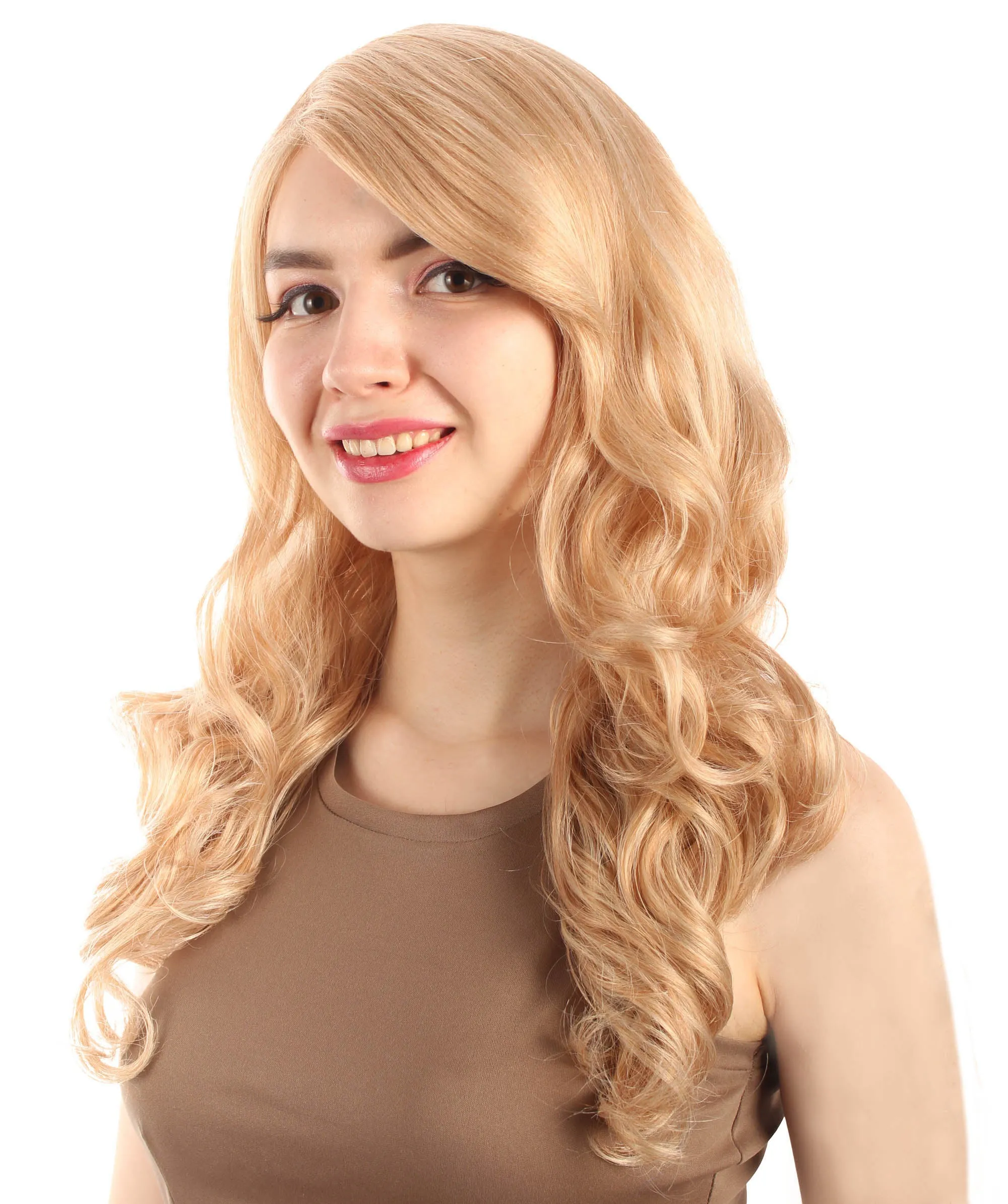 Adult Women's Carnival Mardi Gras Wavy Style Wig | Cosplay Halloween Wig | Multiple Colors Option | Premium Breathable Capless Cap