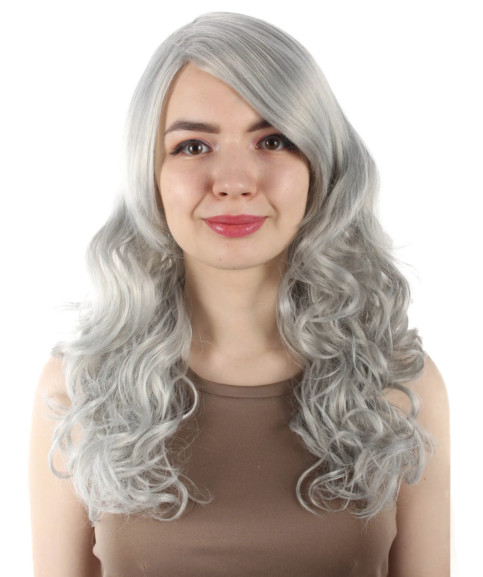 Adult Women's Carnival Mardi Gras Wavy Style Wig | Cosplay Halloween Wig | Multiple Colors Option | Premium Breathable Capless Cap