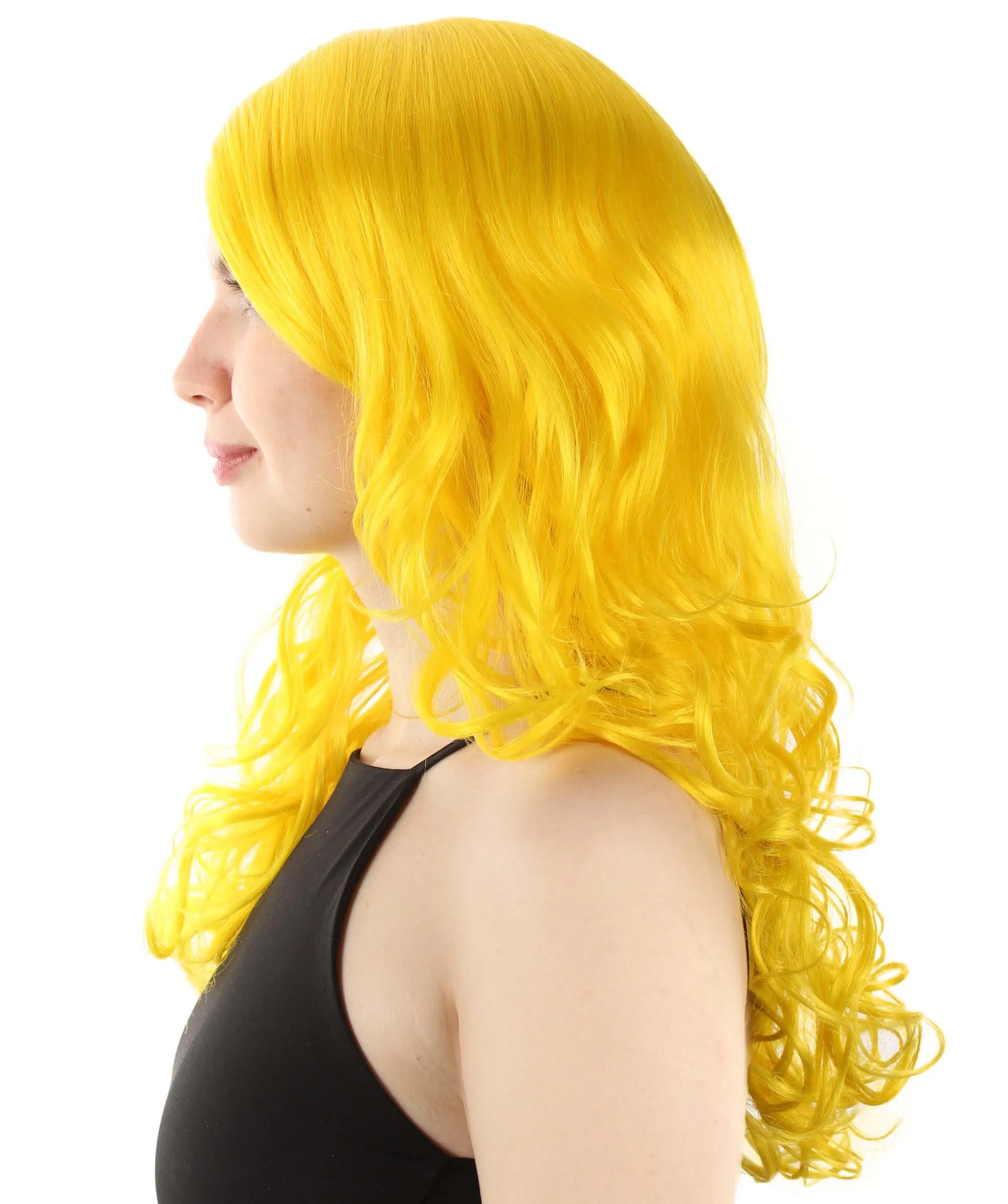 Adult Women's Carnival Mardi Gras Wavy Style Wig | Cosplay Halloween Wig | Multiple Colors Option | Premium Breathable Capless Cap