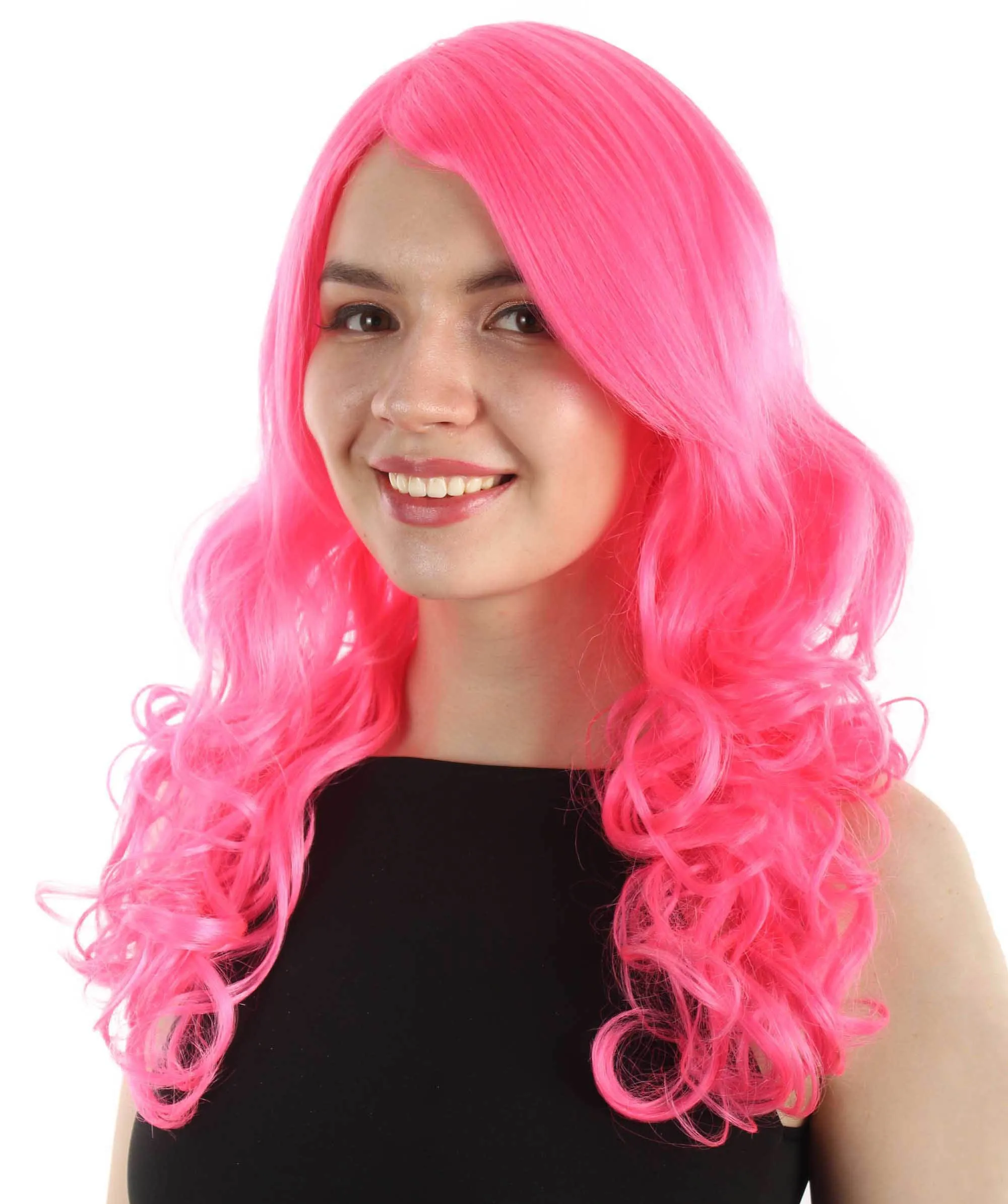 Adult Women's Carnival Mardi Gras Wavy Style Wig | Cosplay Halloween Wig | Multiple Colors Option | Premium Breathable Capless Cap
