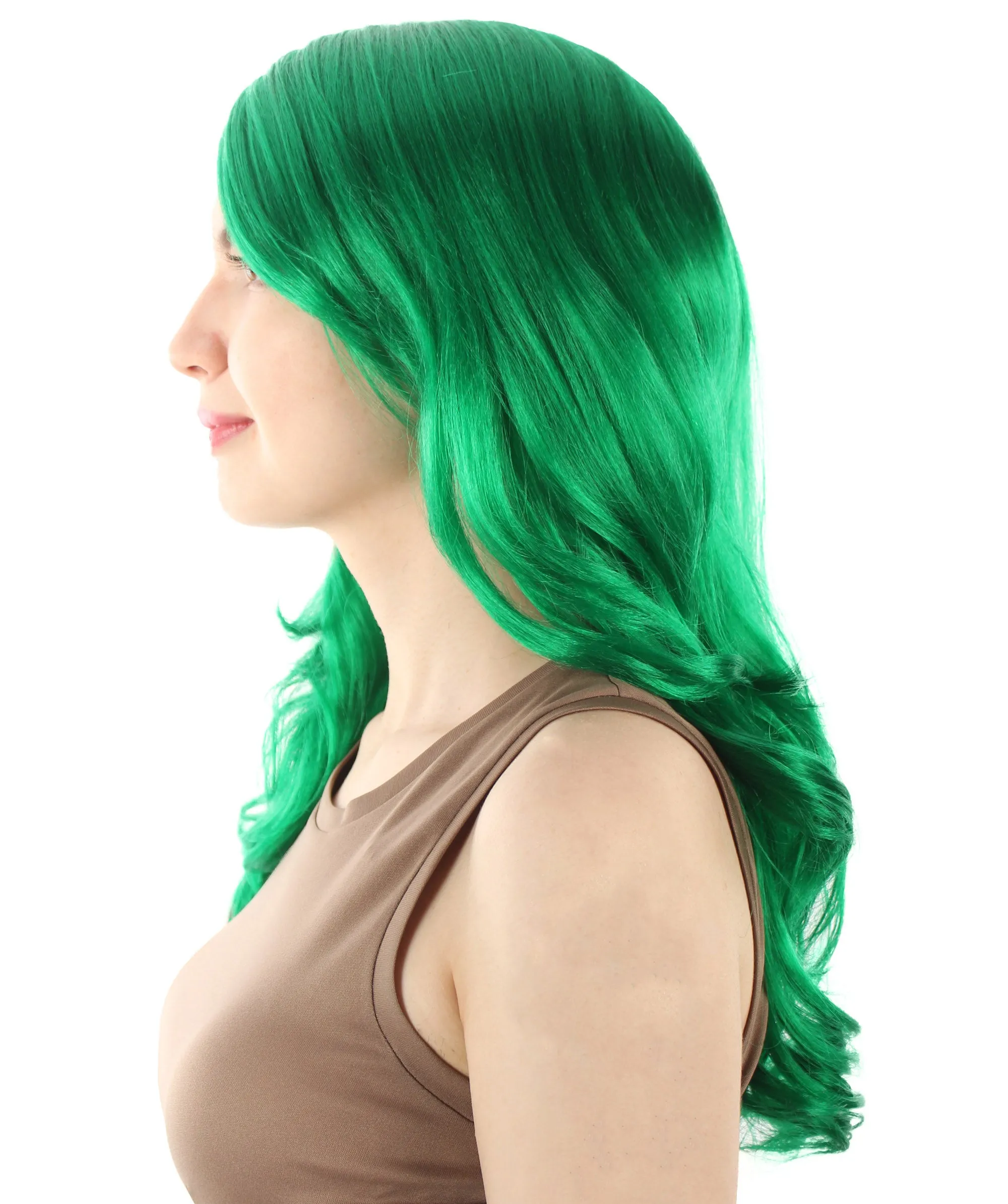 Adult Women's Carnival Mardi Gras Wavy Style Wig | Cosplay Halloween Wig | Multiple Colors Option | Premium Breathable Capless Cap
