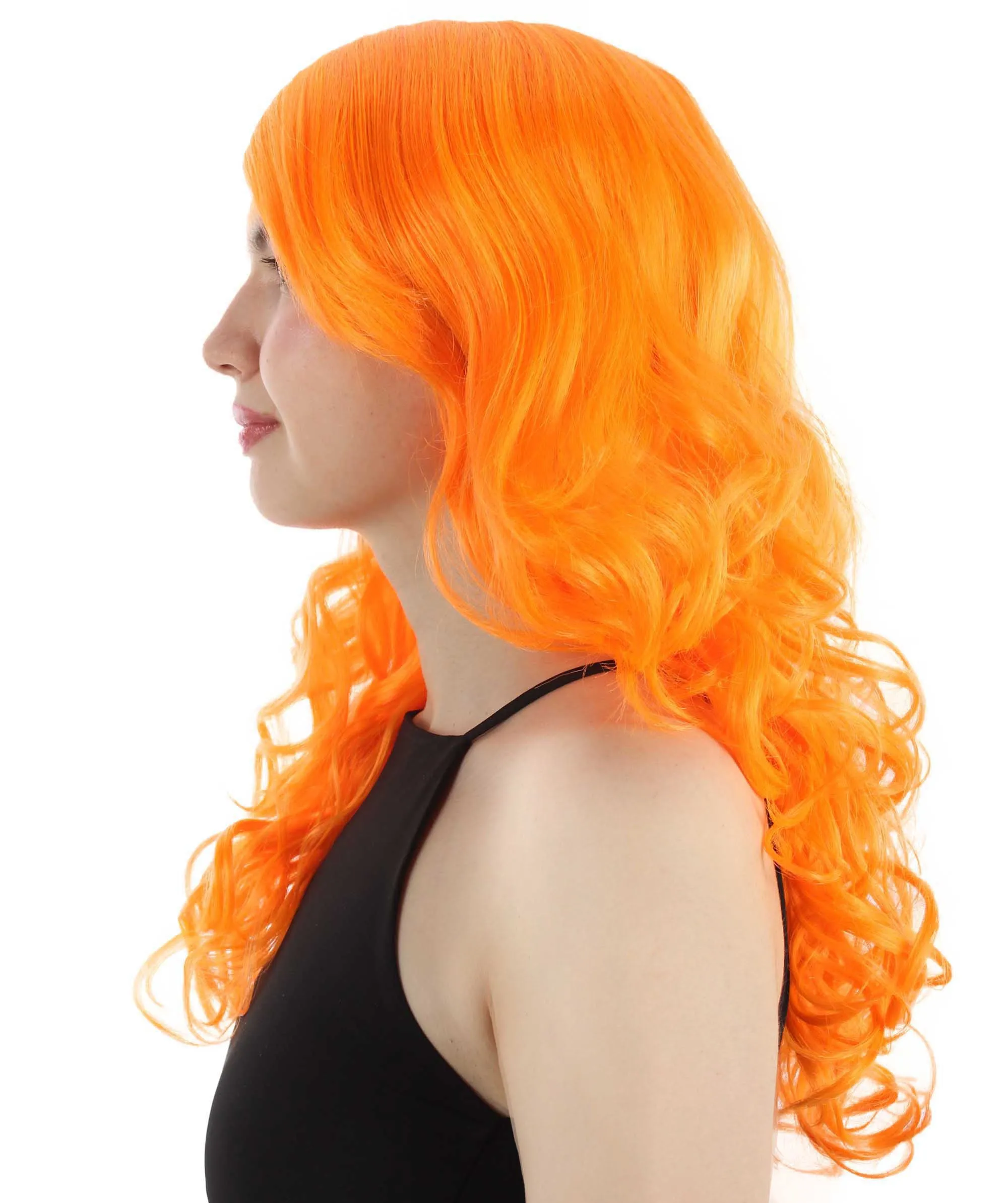 Adult Women's Carnival Mardi Gras Wavy Style Wig | Cosplay Halloween Wig | Multiple Colors Option | Premium Breathable Capless Cap