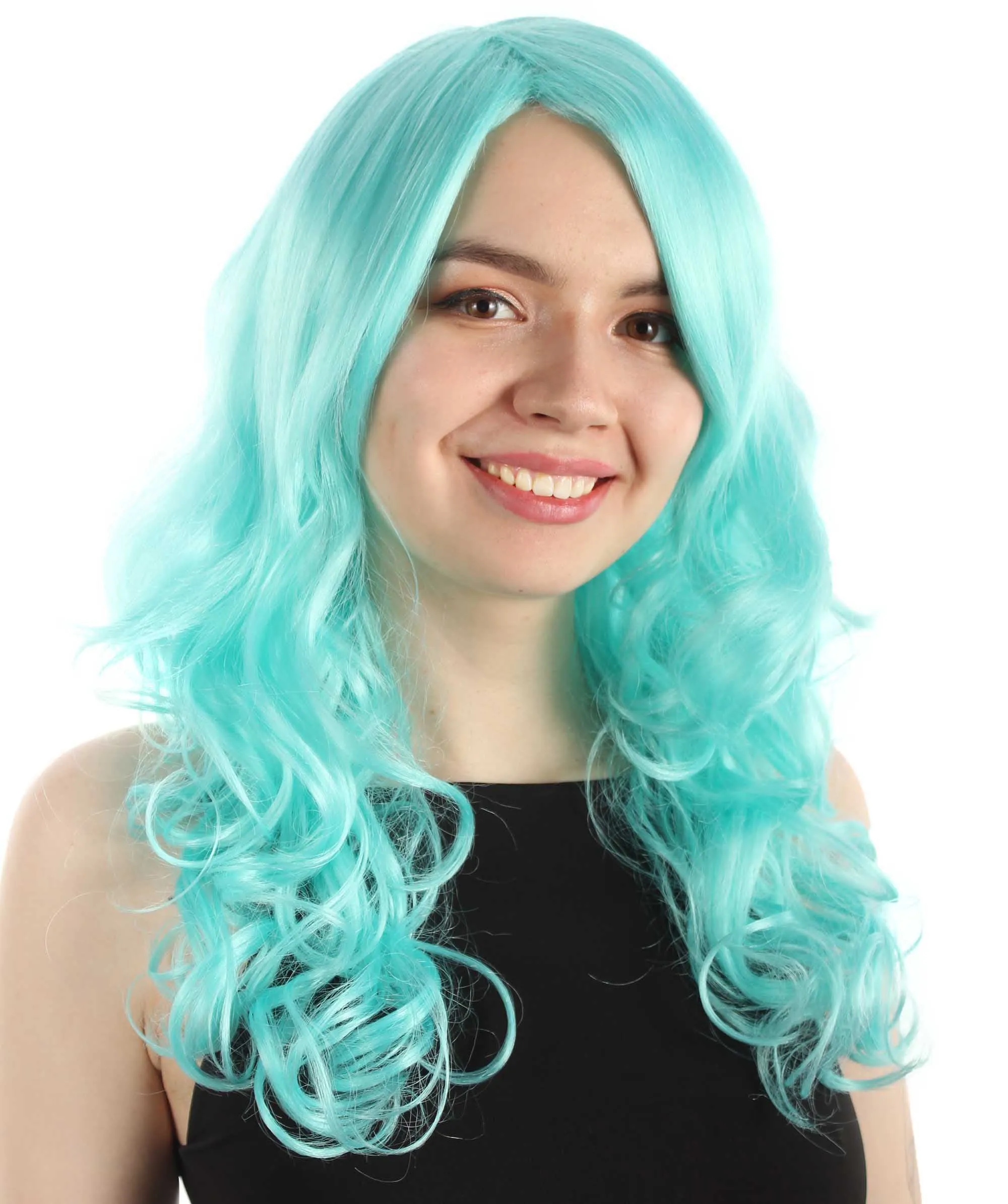 Adult Women's Carnival Mardi Gras Wavy Style Wig | Cosplay Halloween Wig | Multiple Colors Option | Premium Breathable Capless Cap