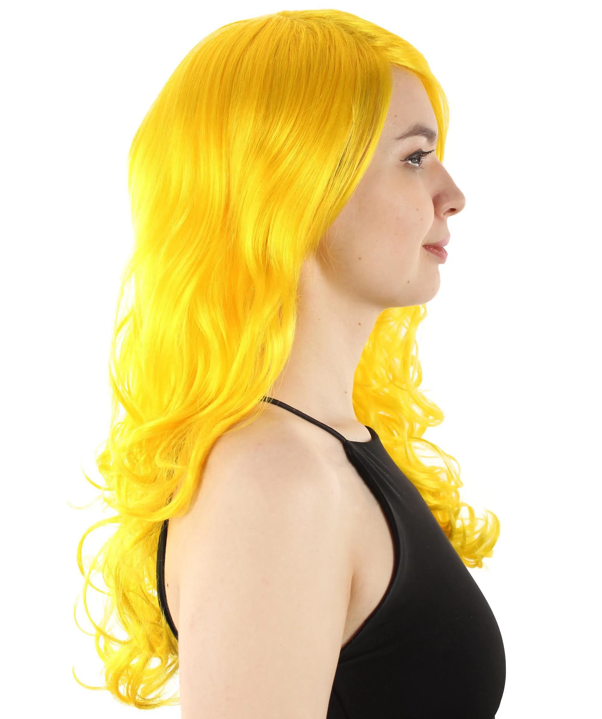 Adult Women's Carnival Mardi Gras Wavy Style Wig | Cosplay Halloween Wig | Multiple Colors Option | Premium Breathable Capless Cap