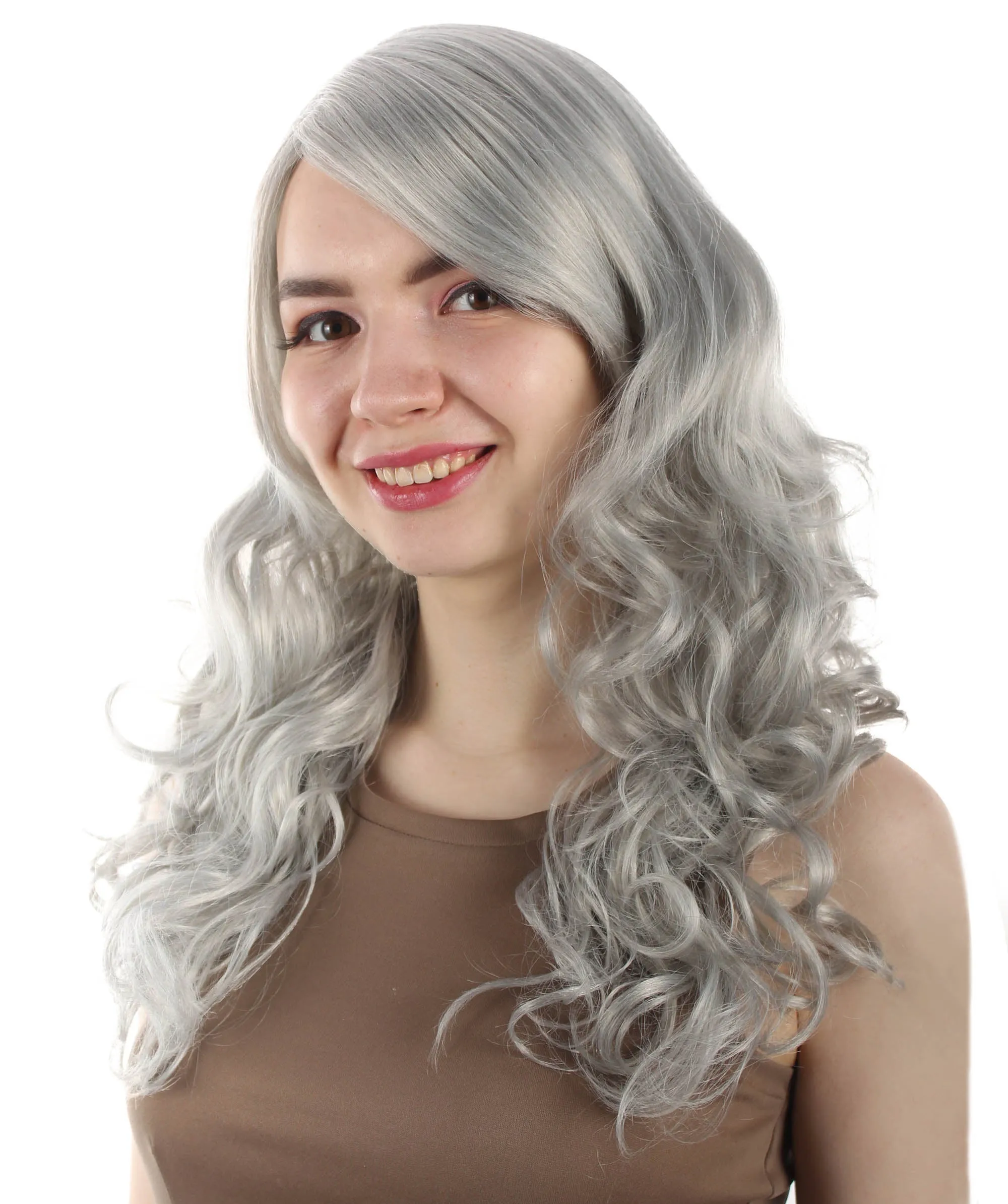 Adult Women's Carnival Mardi Gras Wavy Style Wig | Cosplay Halloween Wig | Multiple Colors Option | Premium Breathable Capless Cap