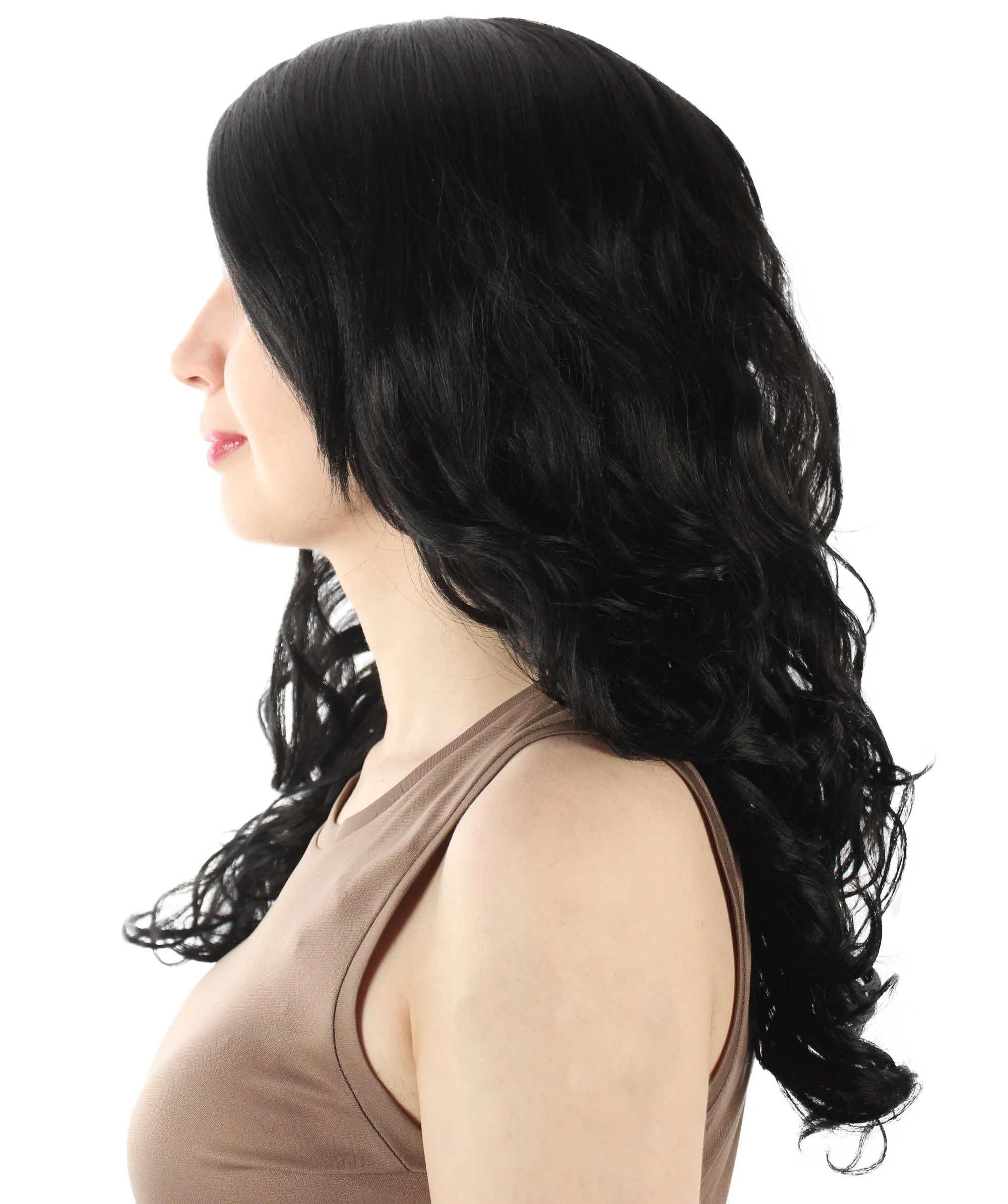 Adult Women's Carnival Mardi Gras Wavy Style Wig | Cosplay Halloween Wig | Multiple Colors Option | Premium Breathable Capless Cap