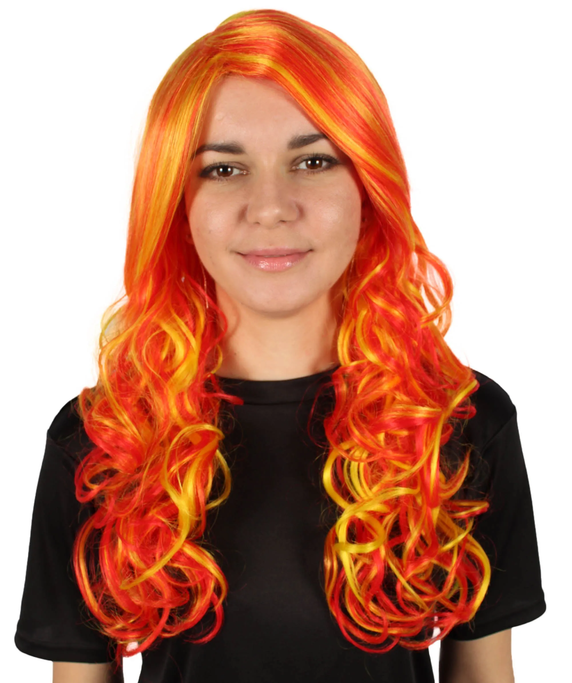 Adult Women's Carnival Mardi Gras Wavy Style Wig | Cosplay Halloween Wig | Multiple Colors Option | Premium Breathable Capless Cap