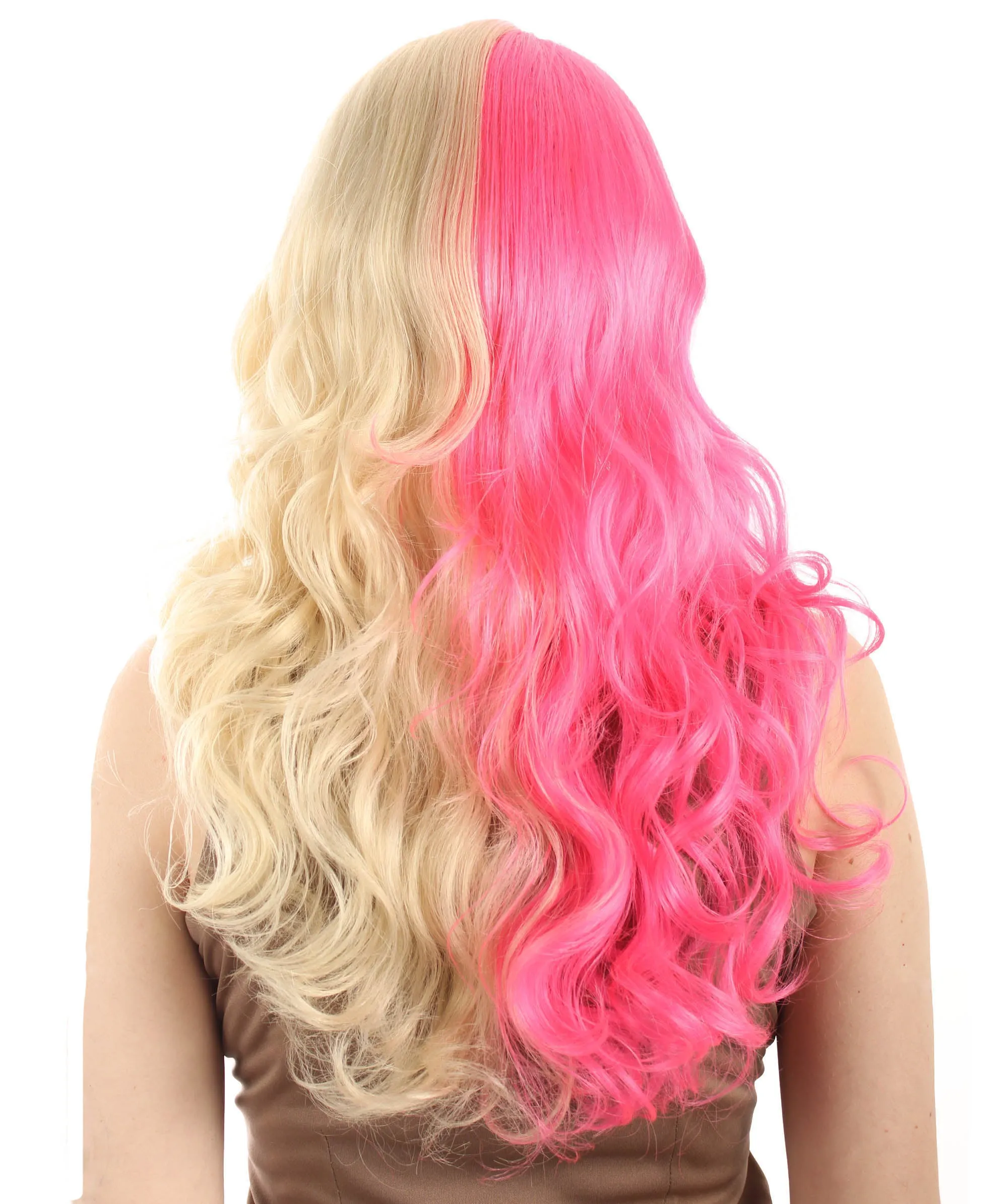 Adult Women's Carnival Mardi Gras Wavy Style Wig | Cosplay Halloween Wig | Multiple Colors Option | Premium Breathable Capless Cap