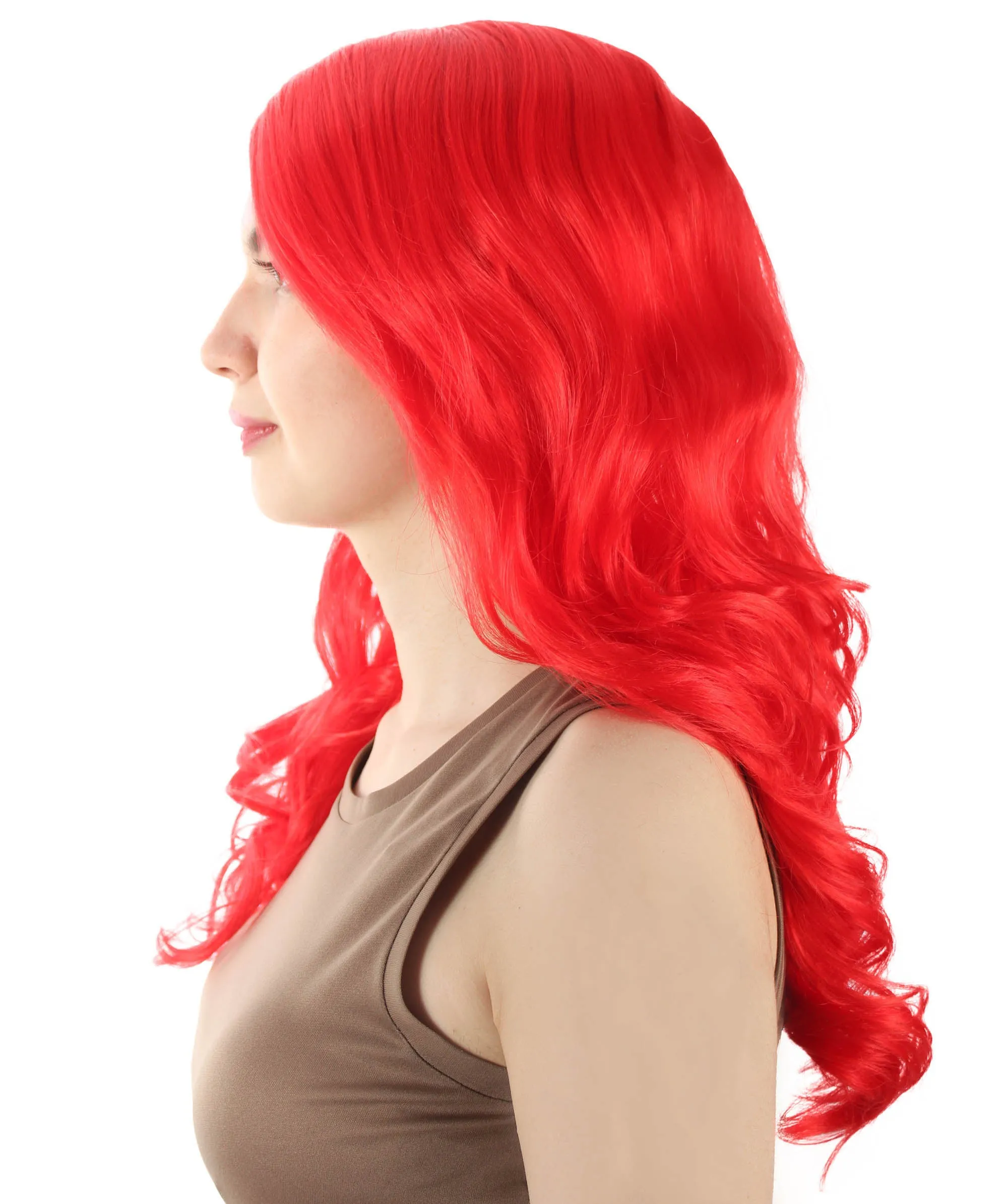 Adult Women's Carnival Mardi Gras Wavy Style Wig | Cosplay Halloween Wig | Multiple Colors Option | Premium Breathable Capless Cap