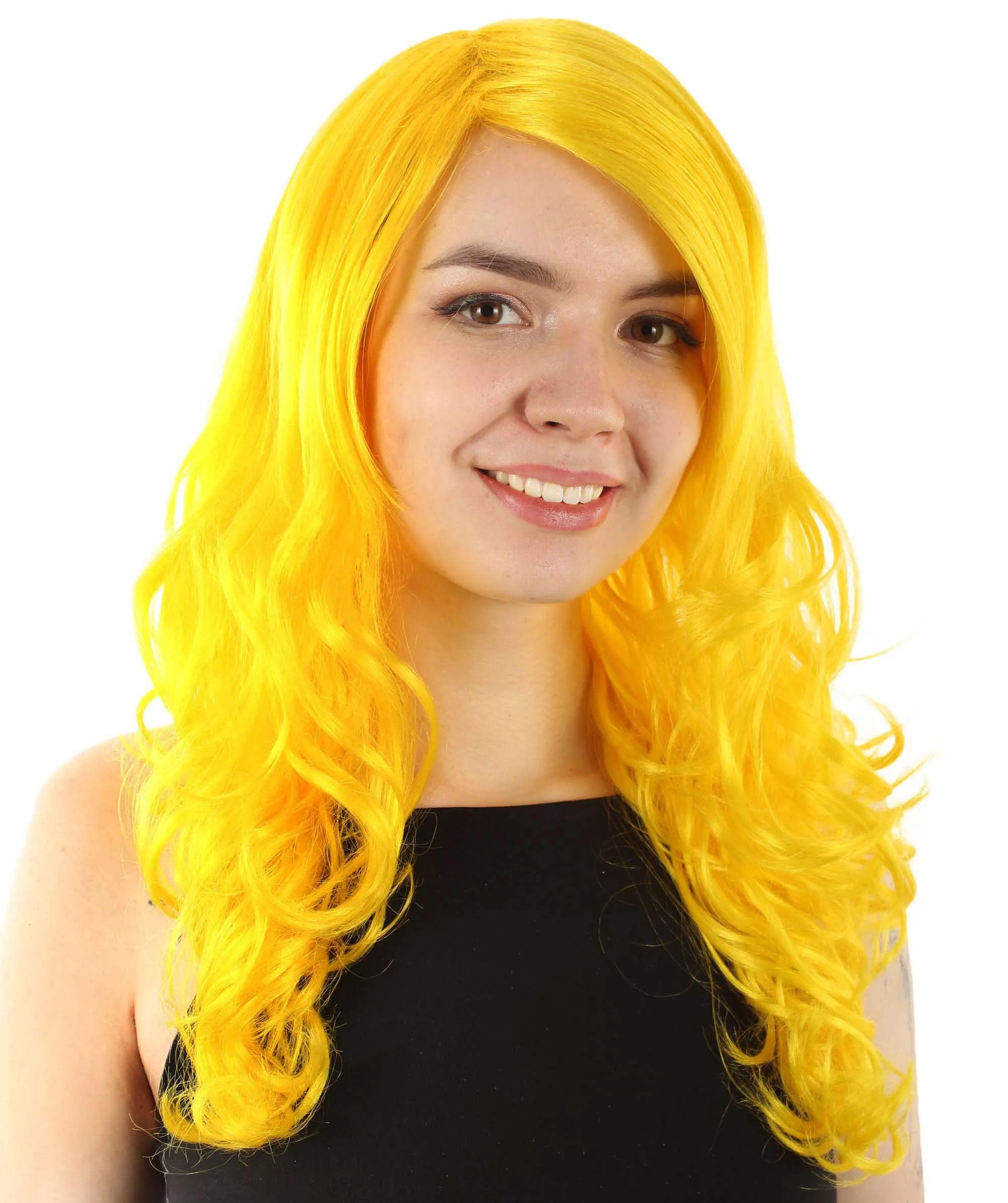 Adult Women's Carnival Mardi Gras Wavy Style Wig | Cosplay Halloween Wig | Multiple Colors Option | Premium Breathable Capless Cap