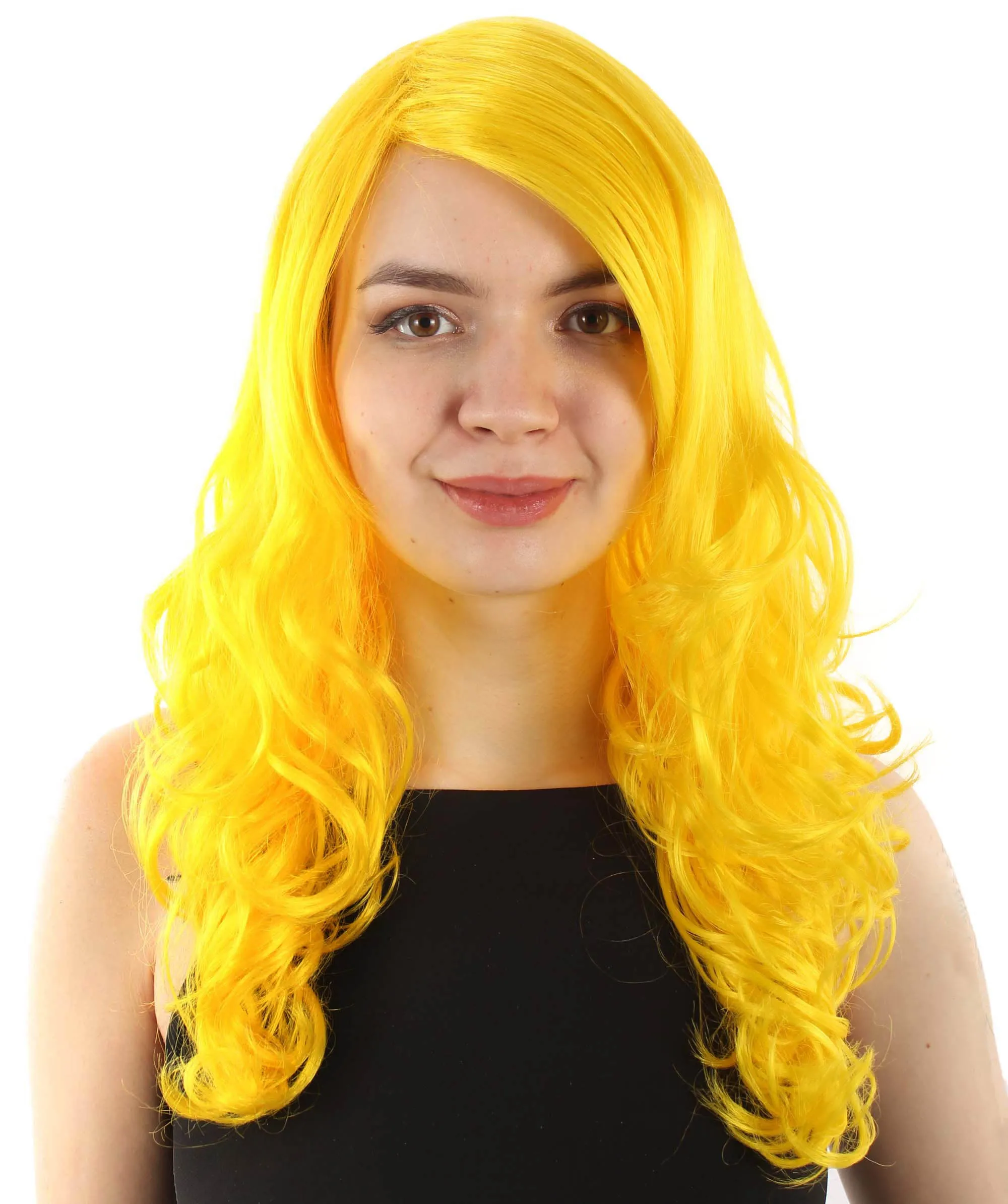 Adult Women's Carnival Mardi Gras Wavy Style Wig | Cosplay Halloween Wig | Multiple Colors Option | Premium Breathable Capless Cap