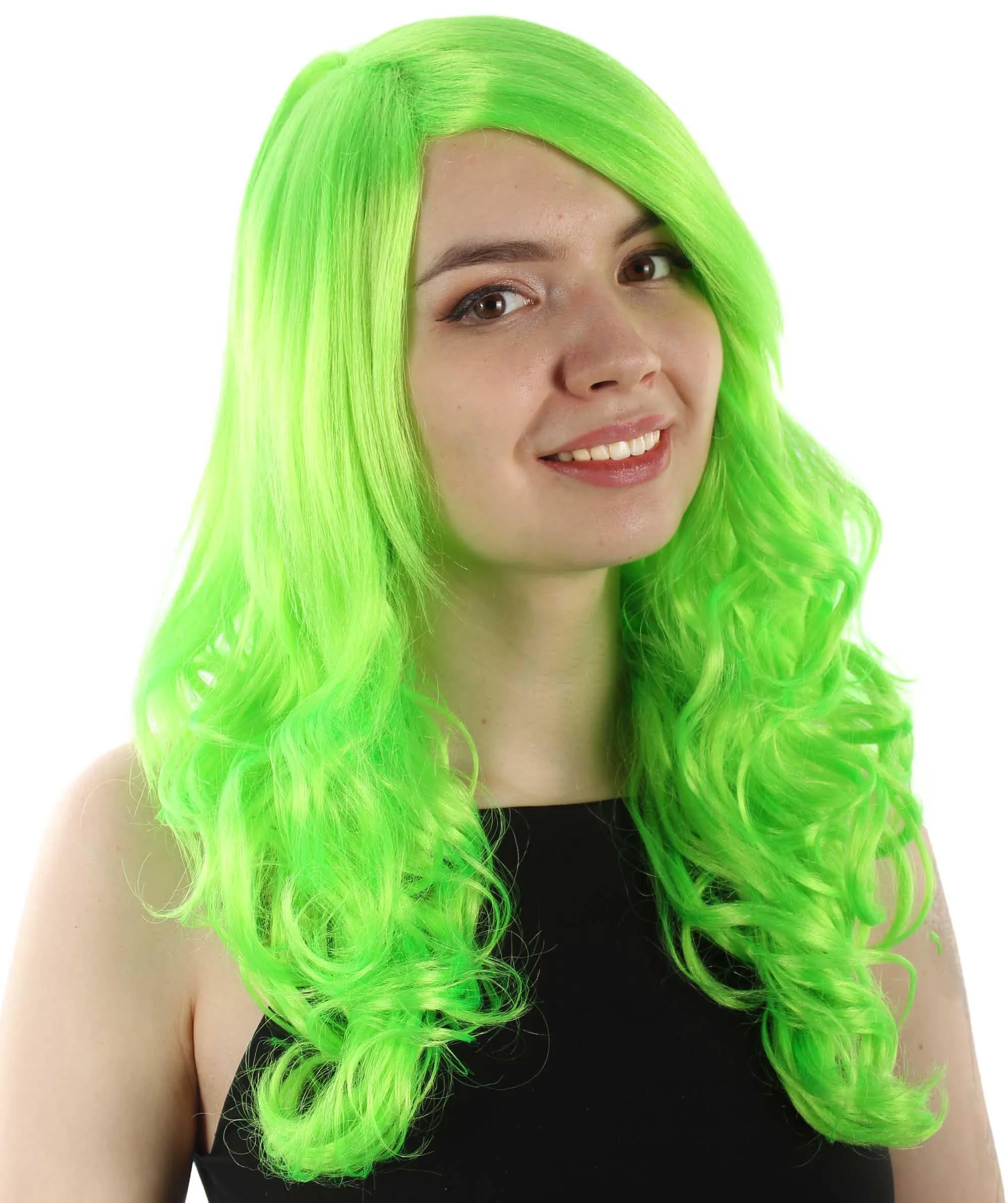 Adult Women's Carnival Mardi Gras Wavy Style Wig | Cosplay Halloween Wig | Multiple Colors Option | Premium Breathable Capless Cap