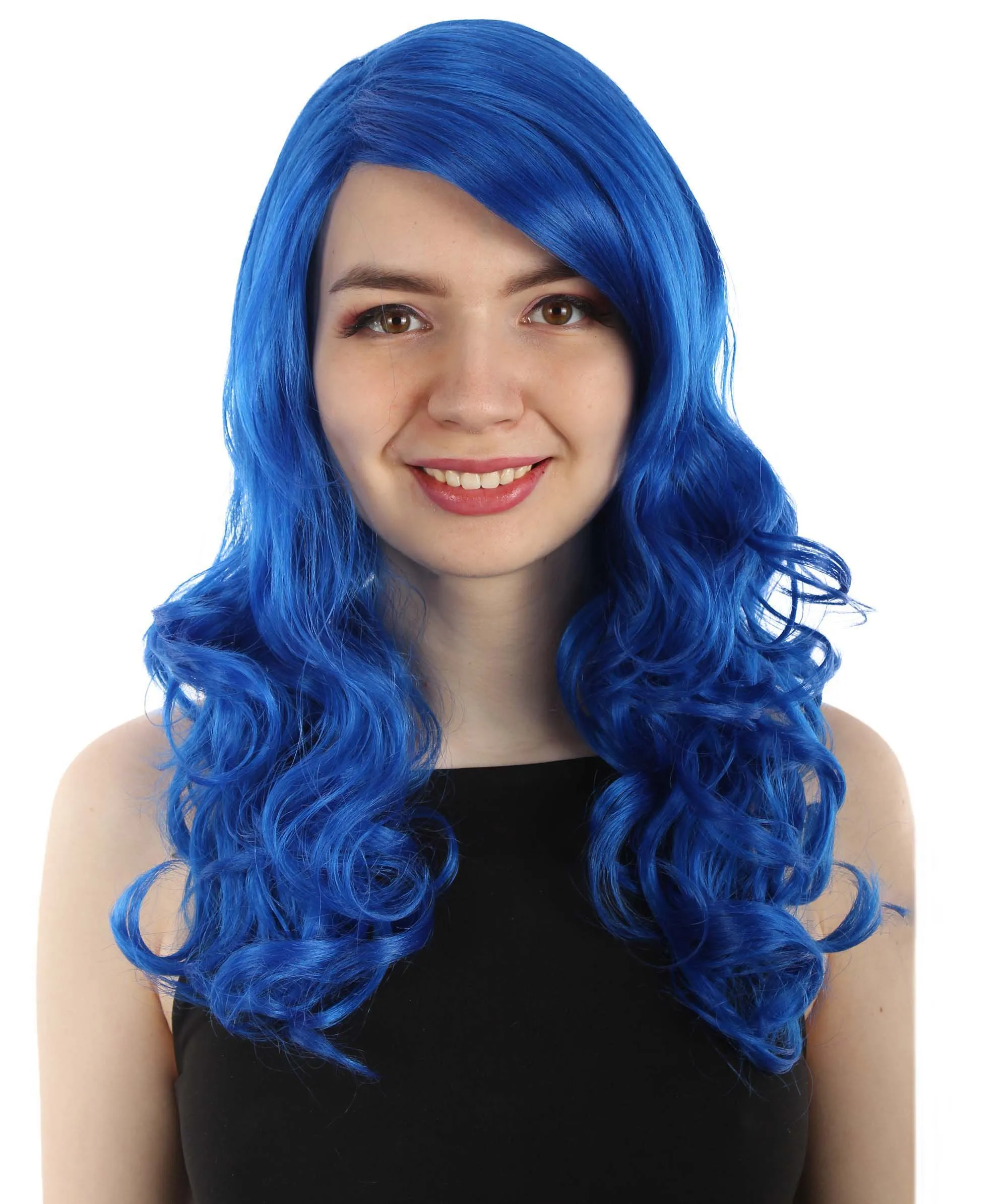 Adult Women's Carnival Mardi Gras Wavy Style Wig | Cosplay Halloween Wig | Multiple Colors Option | Premium Breathable Capless Cap