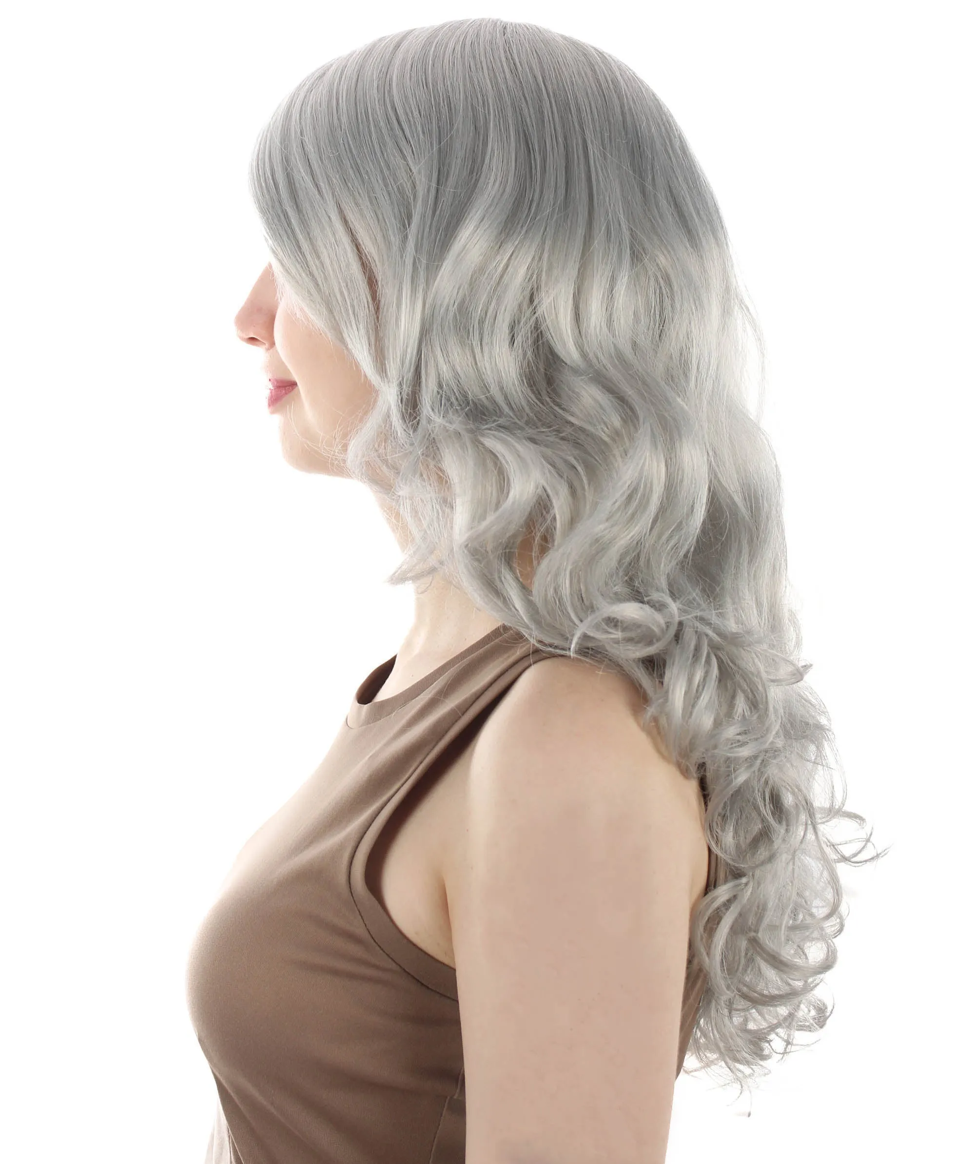 Adult Women's Carnival Mardi Gras Wavy Style Wig | Cosplay Halloween Wig | Multiple Colors Option | Premium Breathable Capless Cap