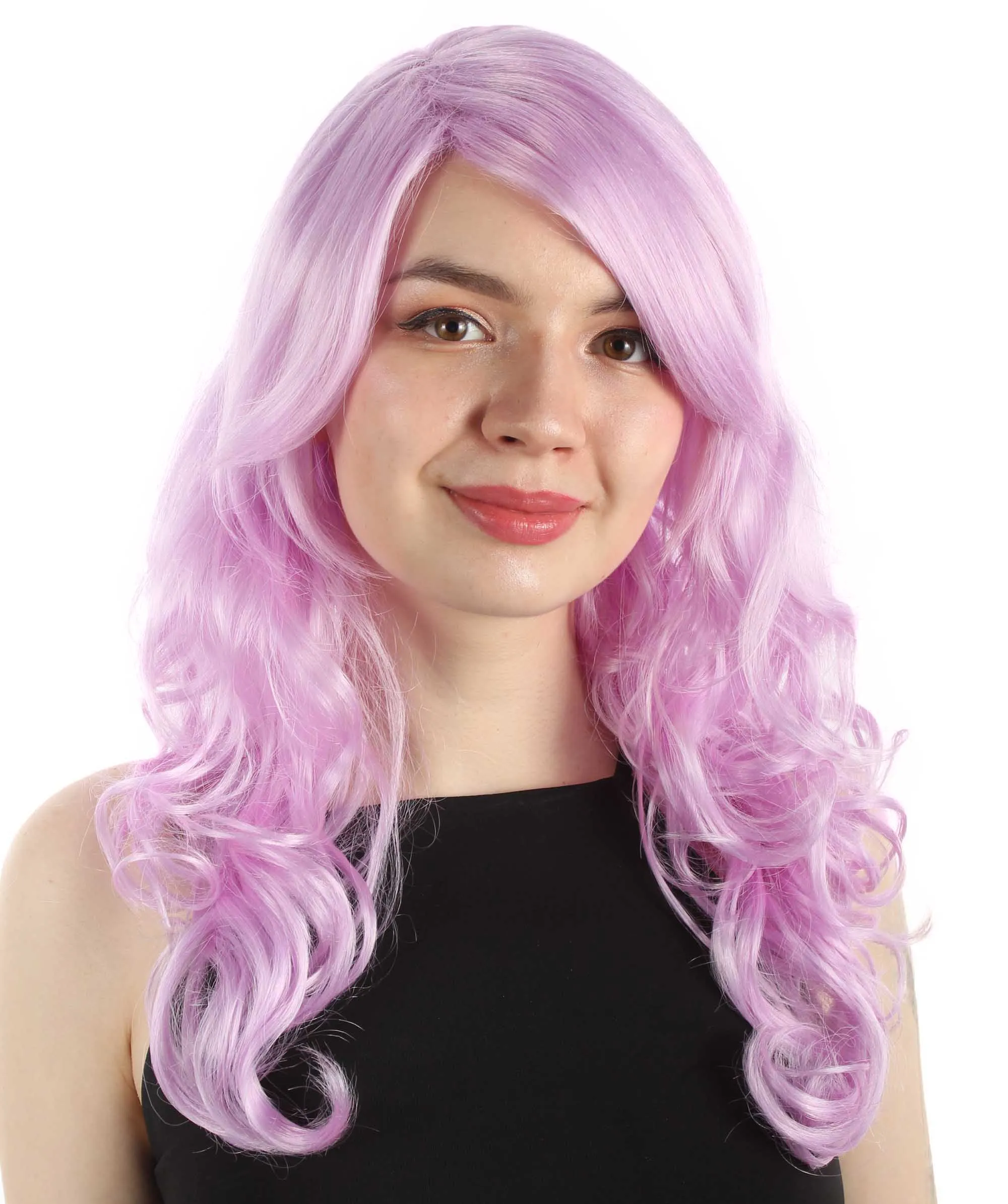 Adult Women's Carnival Mardi Gras Wavy Style Wig | Cosplay Halloween Wig | Multiple Colors Option | Premium Breathable Capless Cap