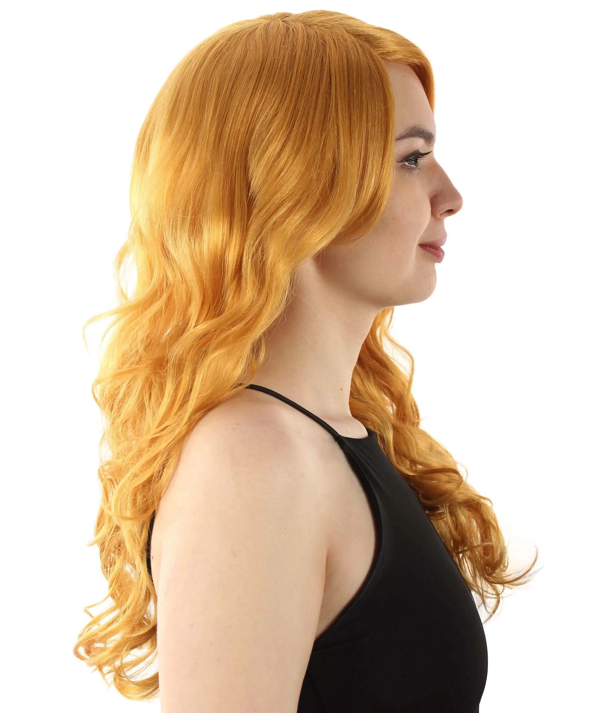 Adult Women's Carnival Mardi Gras Wavy Style Wig | Cosplay Halloween Wig | Multiple Colors Option | Premium Breathable Capless Cap